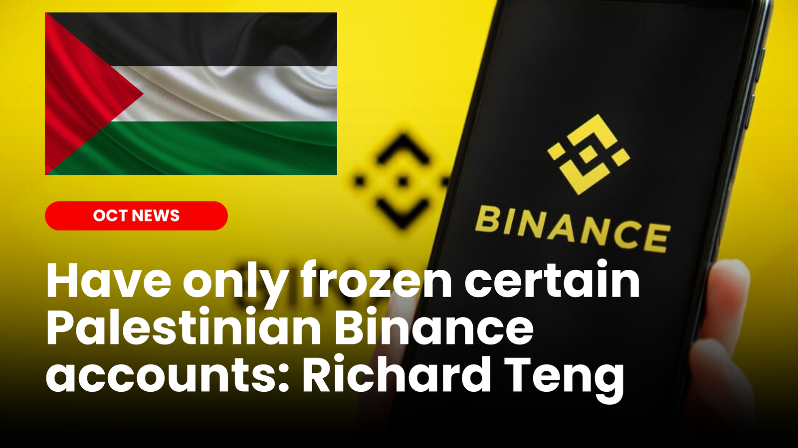 Our Crypto Talk | Only certain Palestinian accounts frozen by Binance:  Richard Teng
