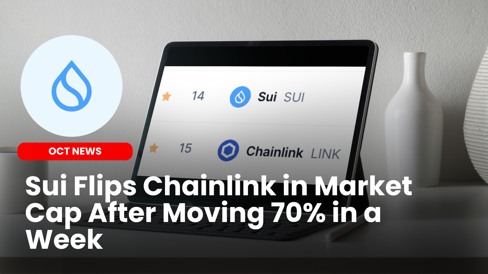 Our Crypto Talk | Sui Flips Chainlink in Market Cap After Moving 70% in a  Week