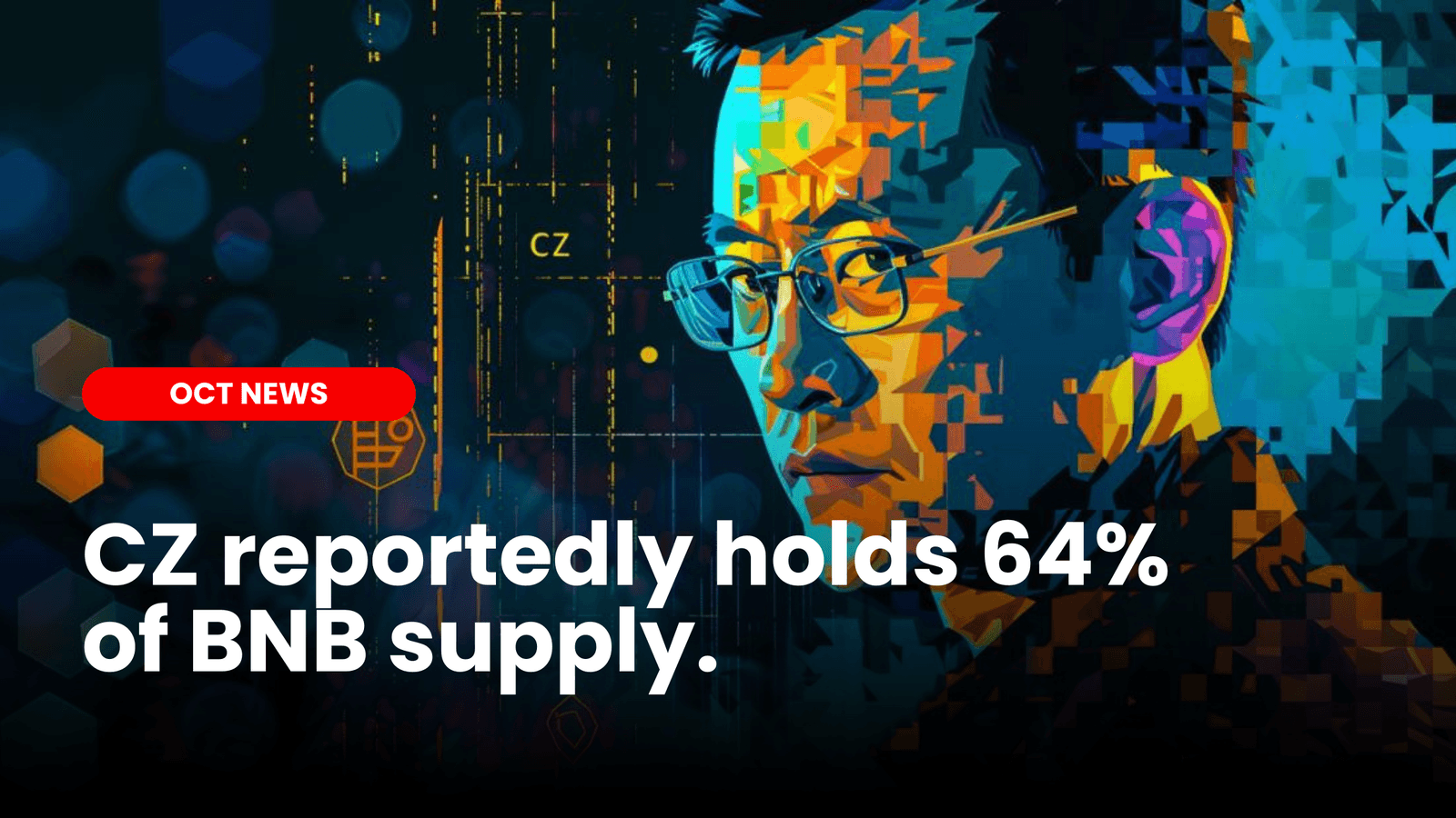 CZ reportedly holds 64% of BNB supply image