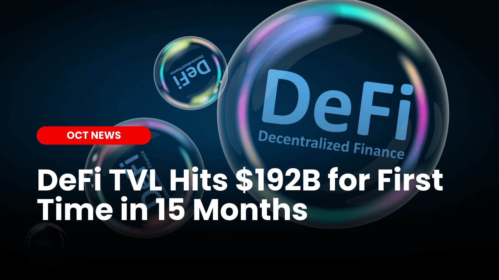 DeFi TVL Hits $192B for First Time in 15 Months image