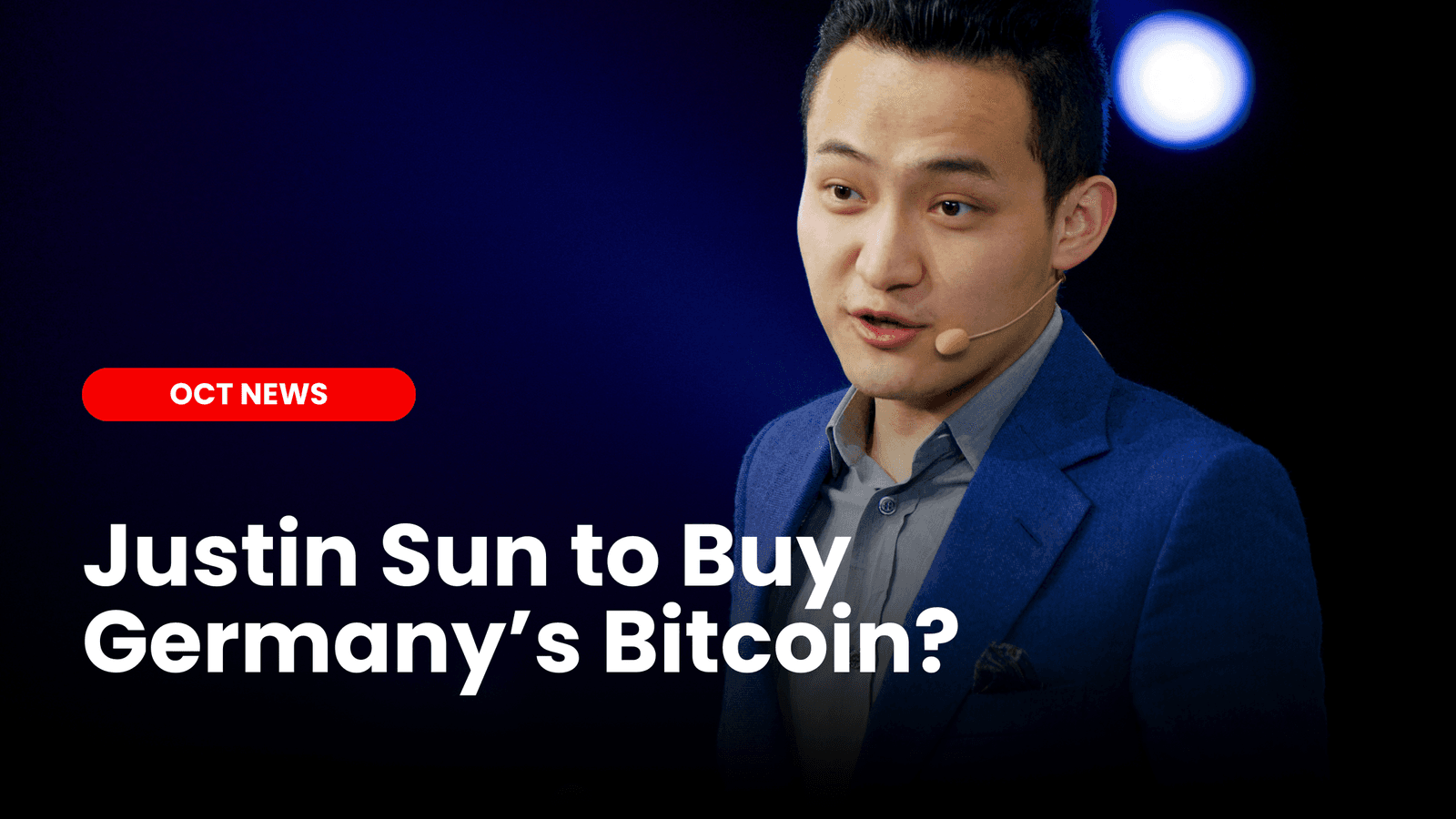 Justin Sun to Buy Germany’s Bitcoin