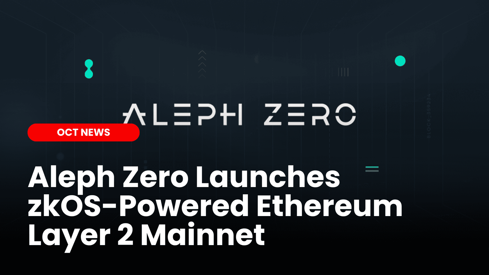 Aleph Zero Launches zkOS-Powered Ethereum Layer 2 Mainnet