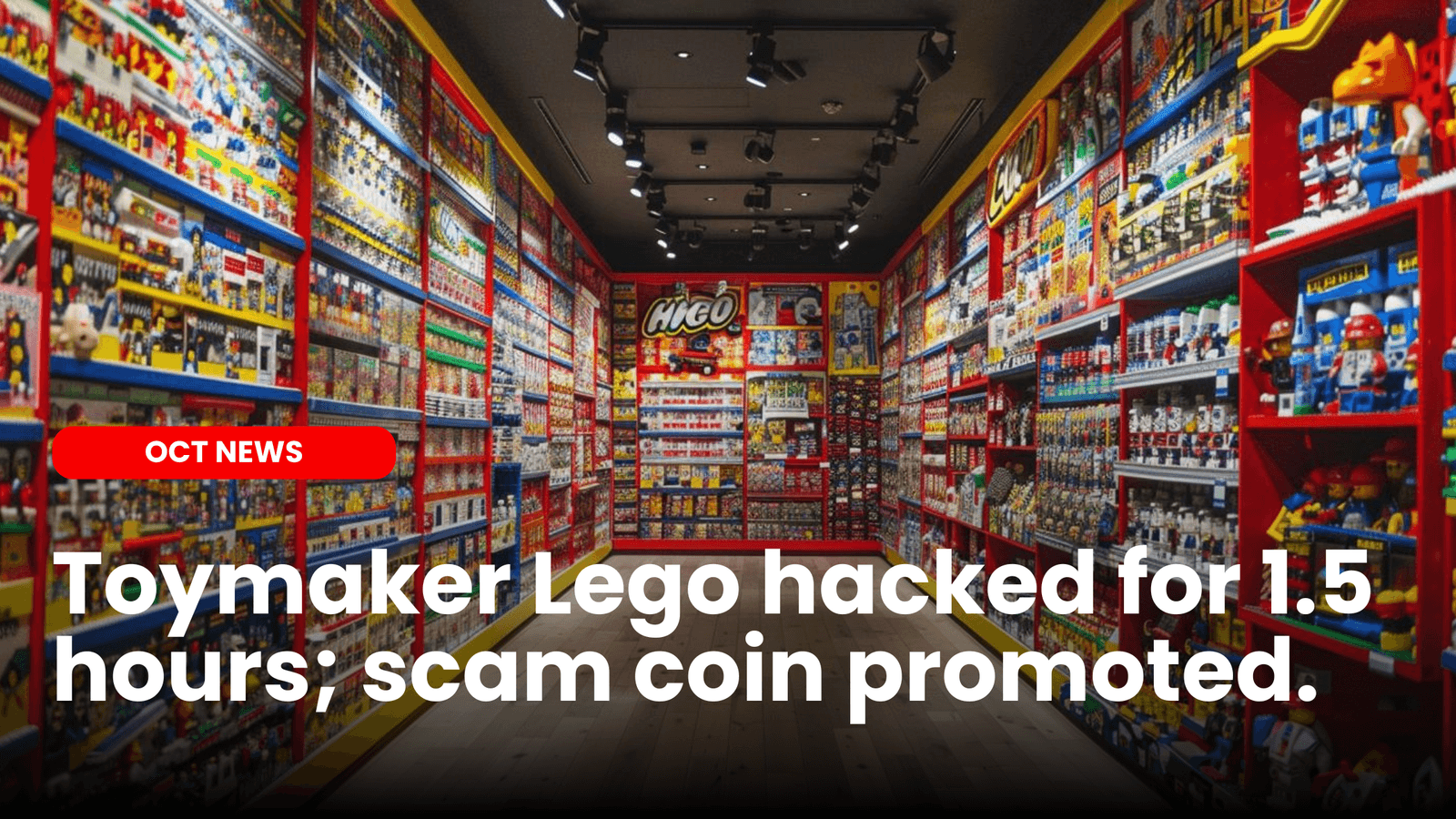 Toymaker Lego hacked for 1.5 hours; scam coin promoted