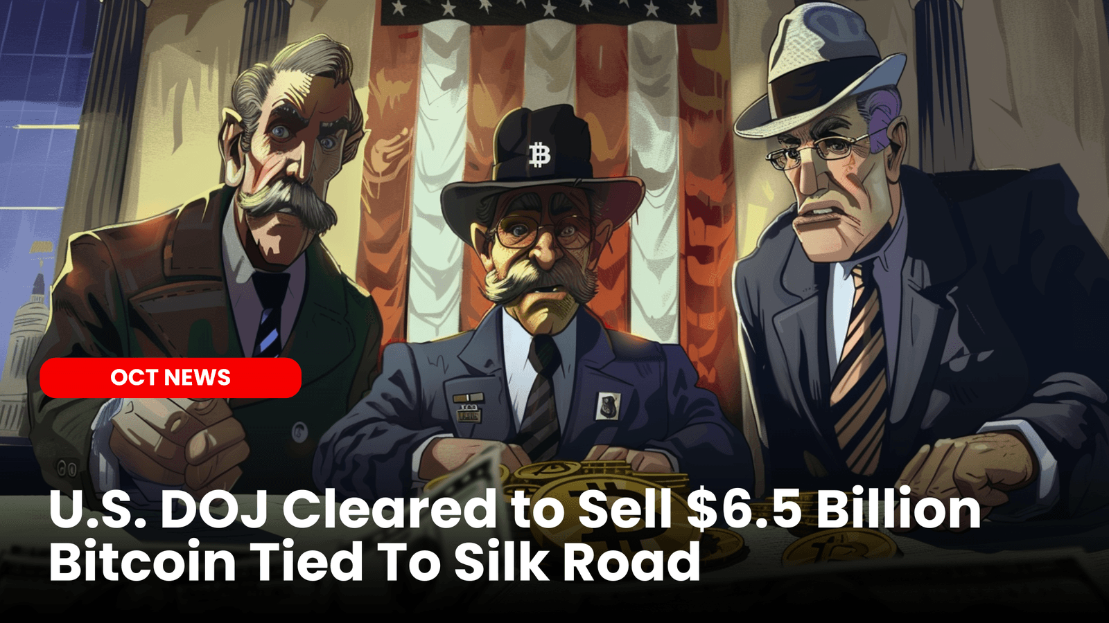 U.S. DOJ Cleared to Sell $6.5 Billion Bitcoin Tied To Silk Road