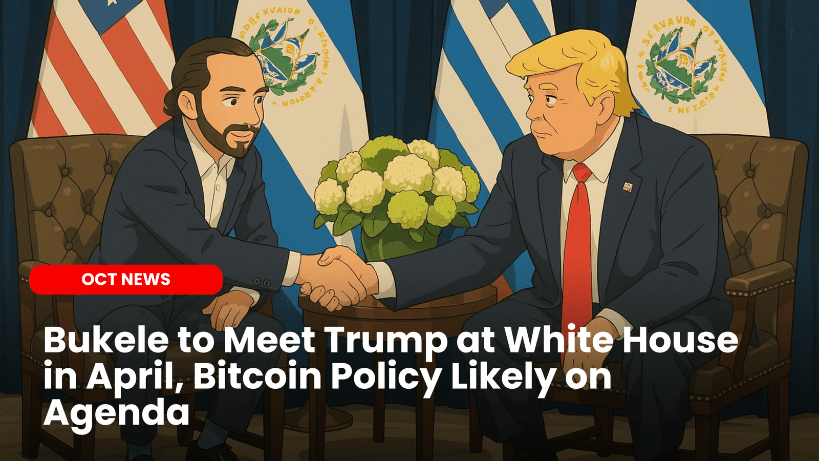Bukele to Meet Trump at White House in April, Bitcoin Policy Likely on Agenda image