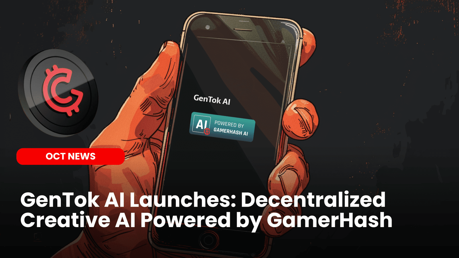 GenTok AI Launches: Decentralized Creative AI Powered by GamerHash image