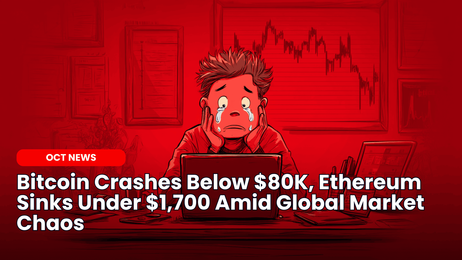 Bitcoin Below $80K, Ethereum Under $1,700 Amid Market Crash image