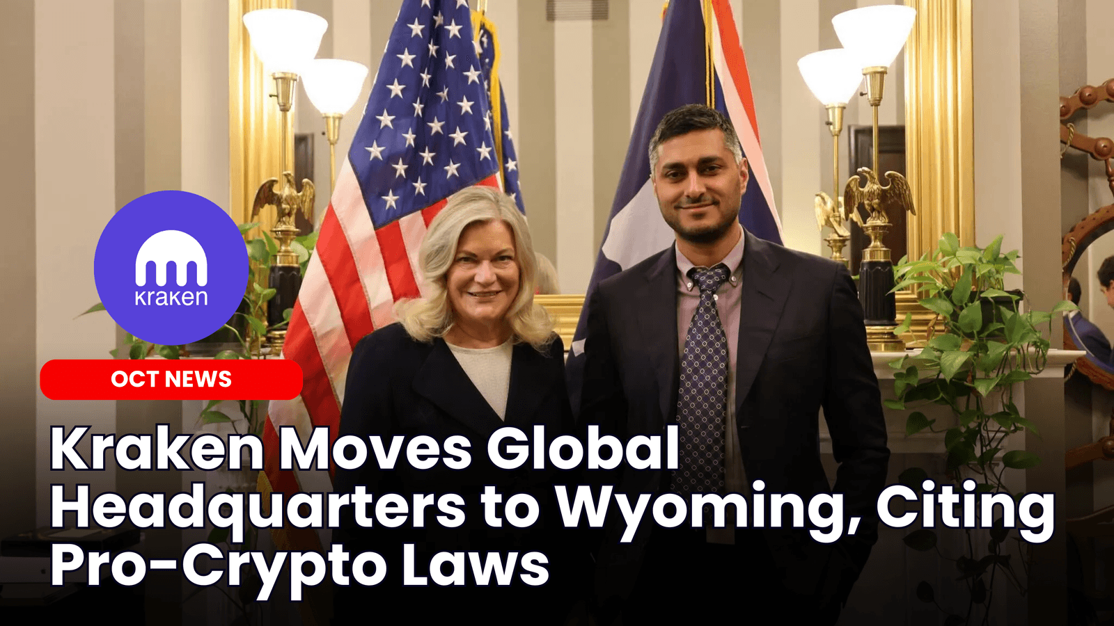 Kraken Moves Global Headquarters to Wyoming, Citing Pro-Crypto Laws