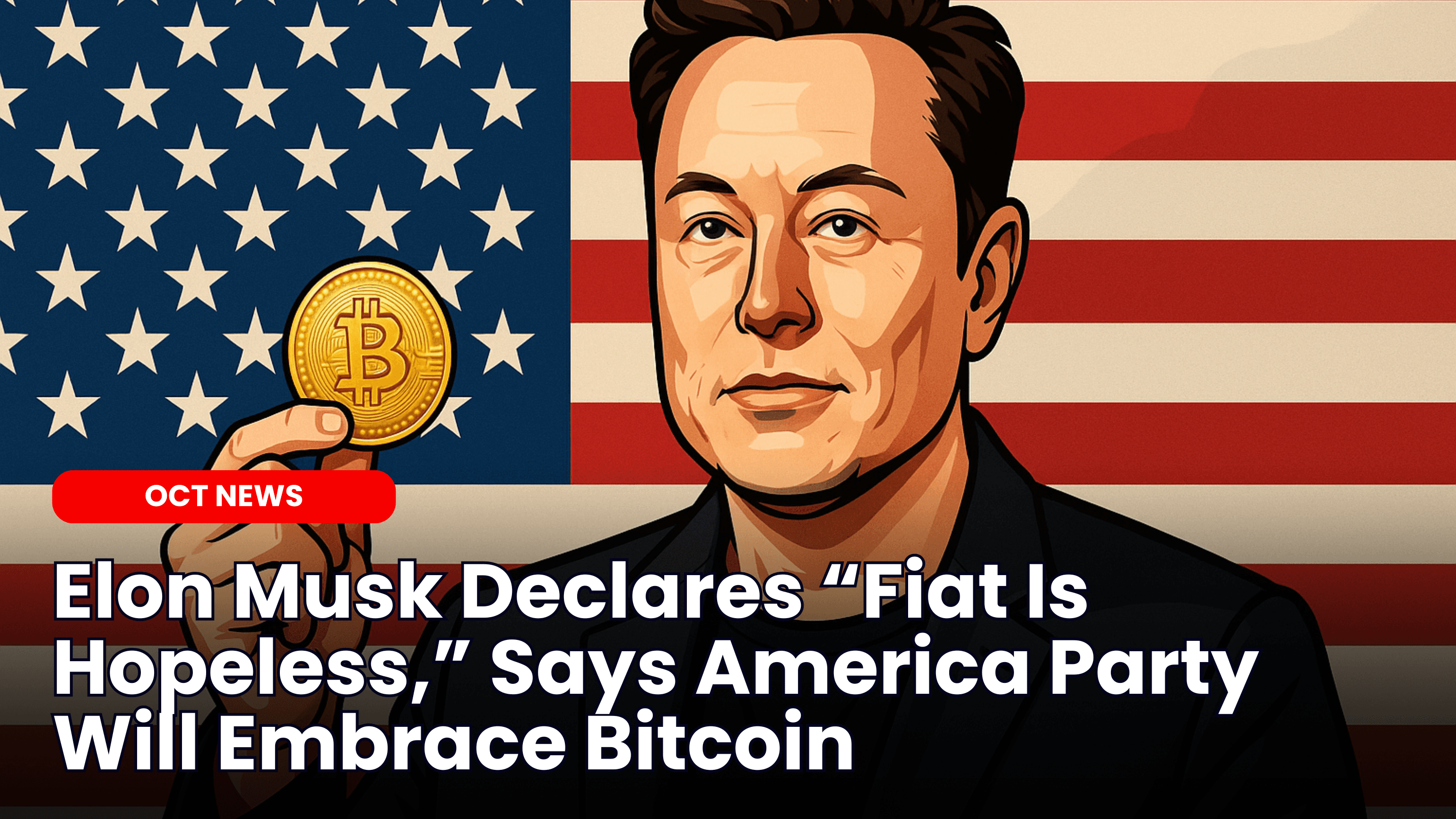 Elon Musk Declares “Fiat Is Hopeless,” Says America Party Will Embrace Bitcoin