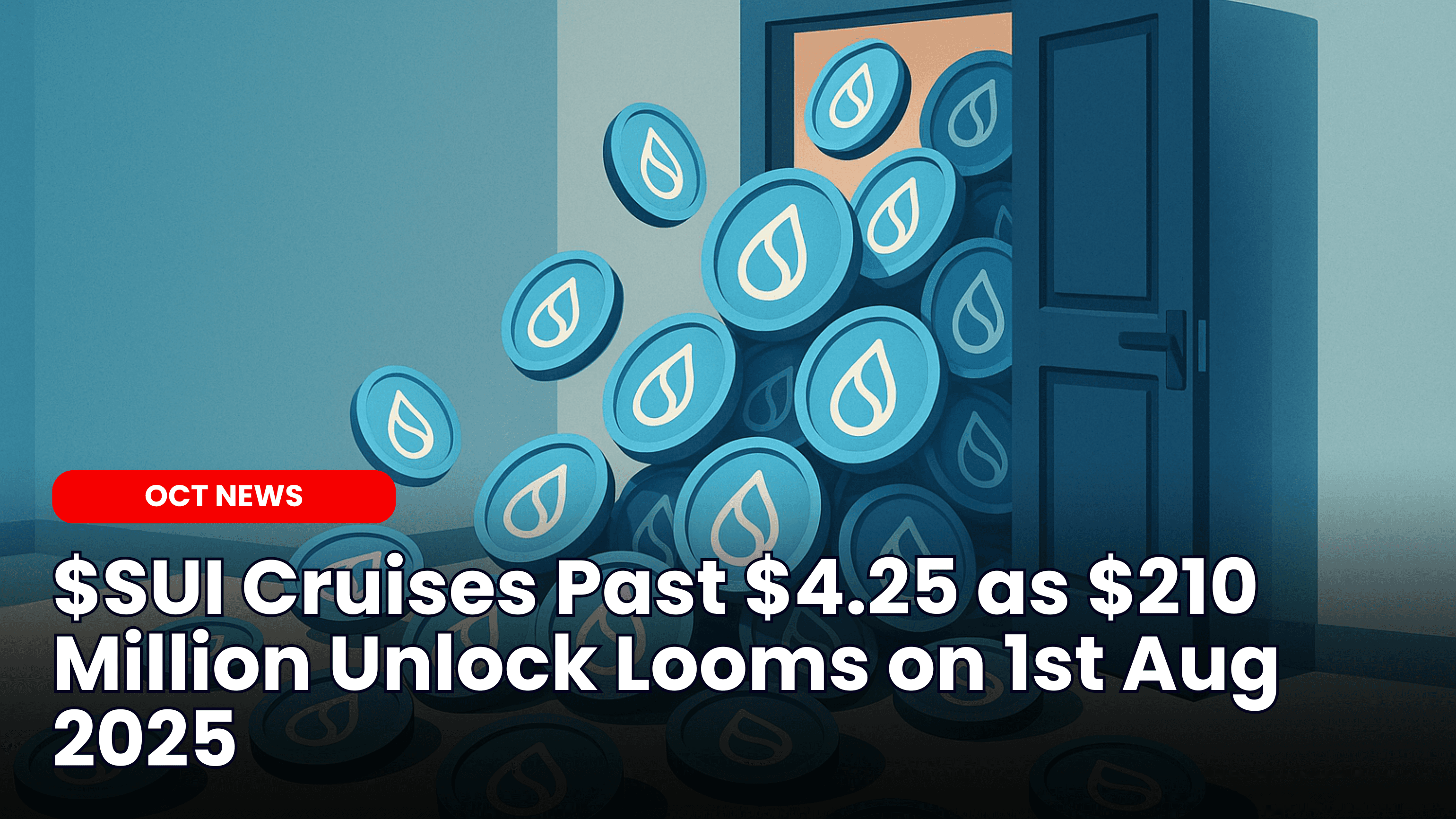 $SUI Cruises Past $4.25 as $210 Million Unlock Looms on 1st Aug 2025 image