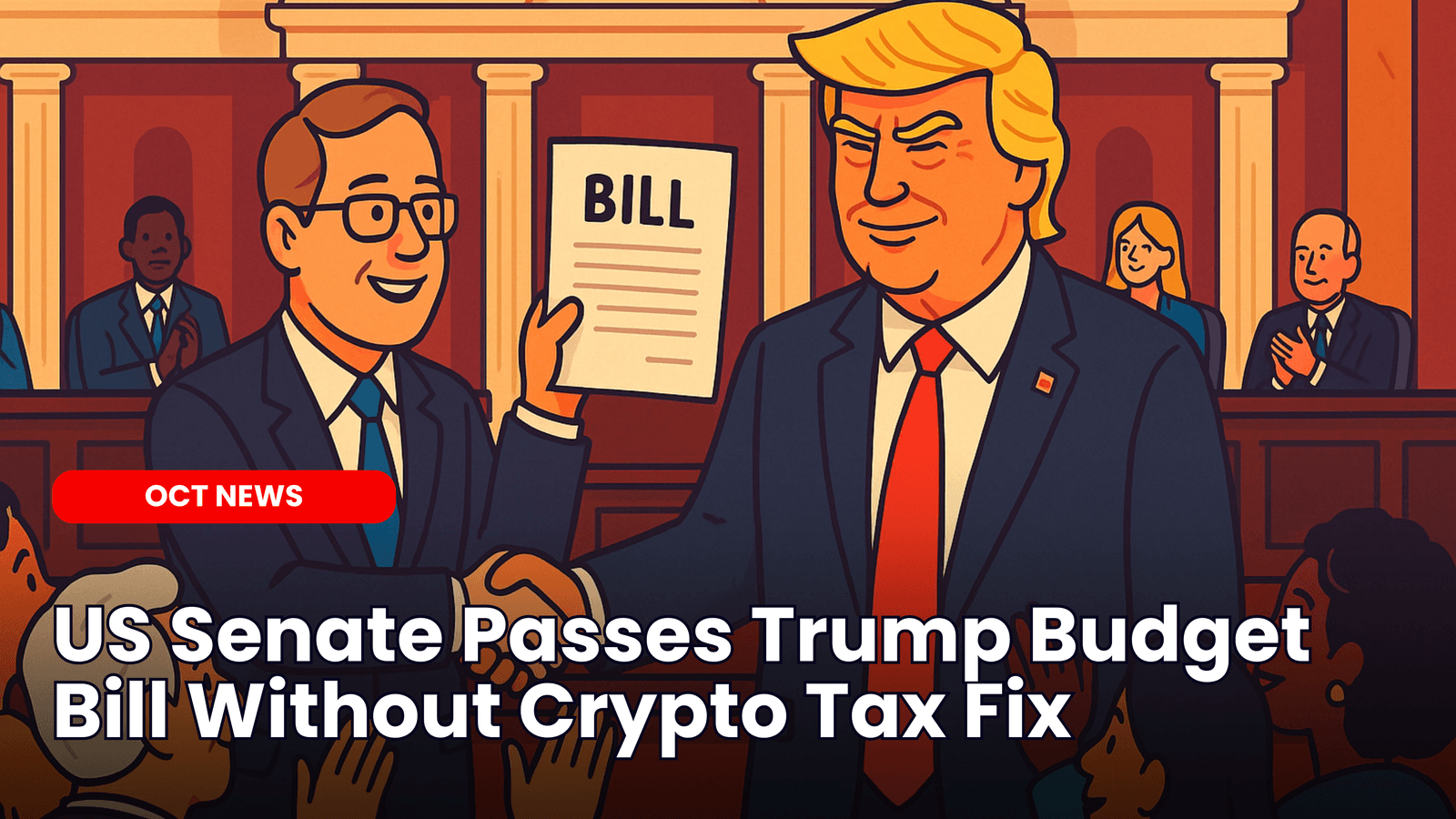 US Senate Passes Trump Budget Bill Without Crypto Tax Fix image