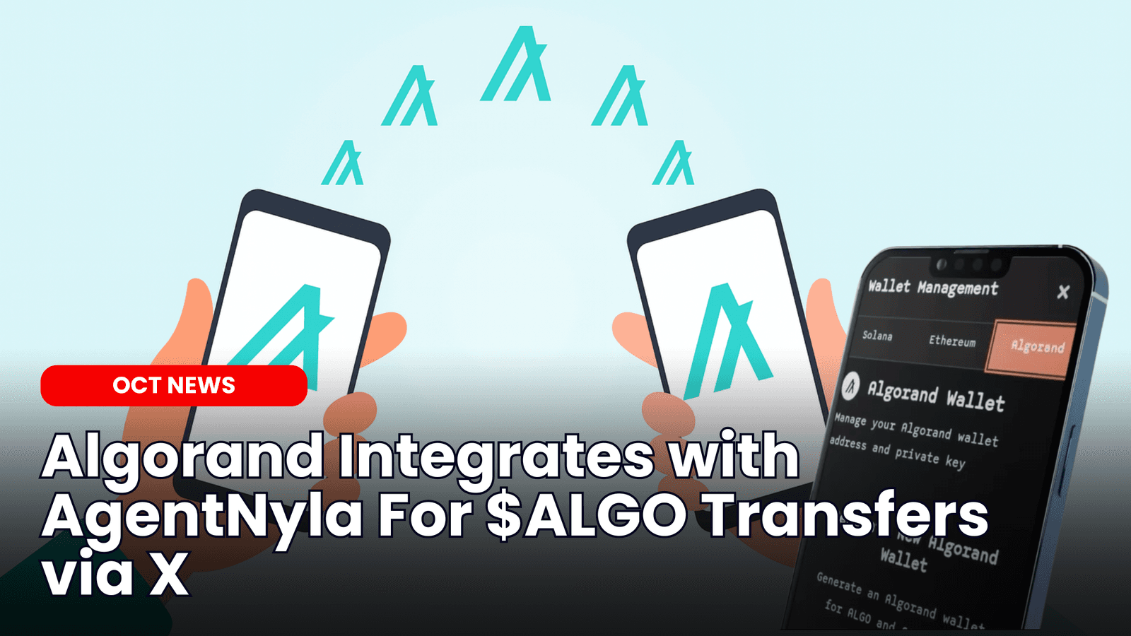 Algorand Integrates with AgentNyla For $ALGO Transfers via X image