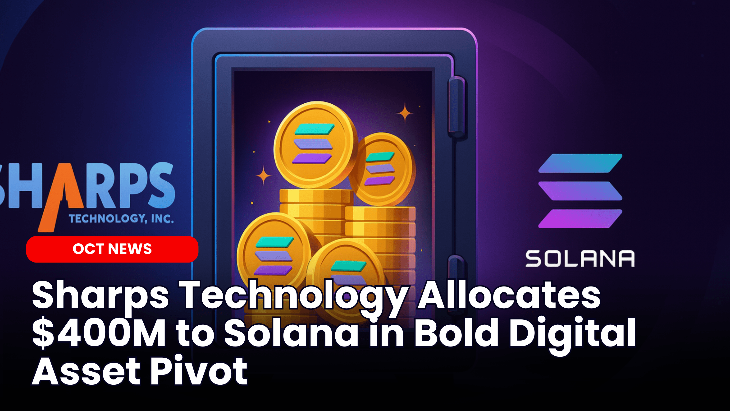 Sharps Technology Allocates $400M to Solana