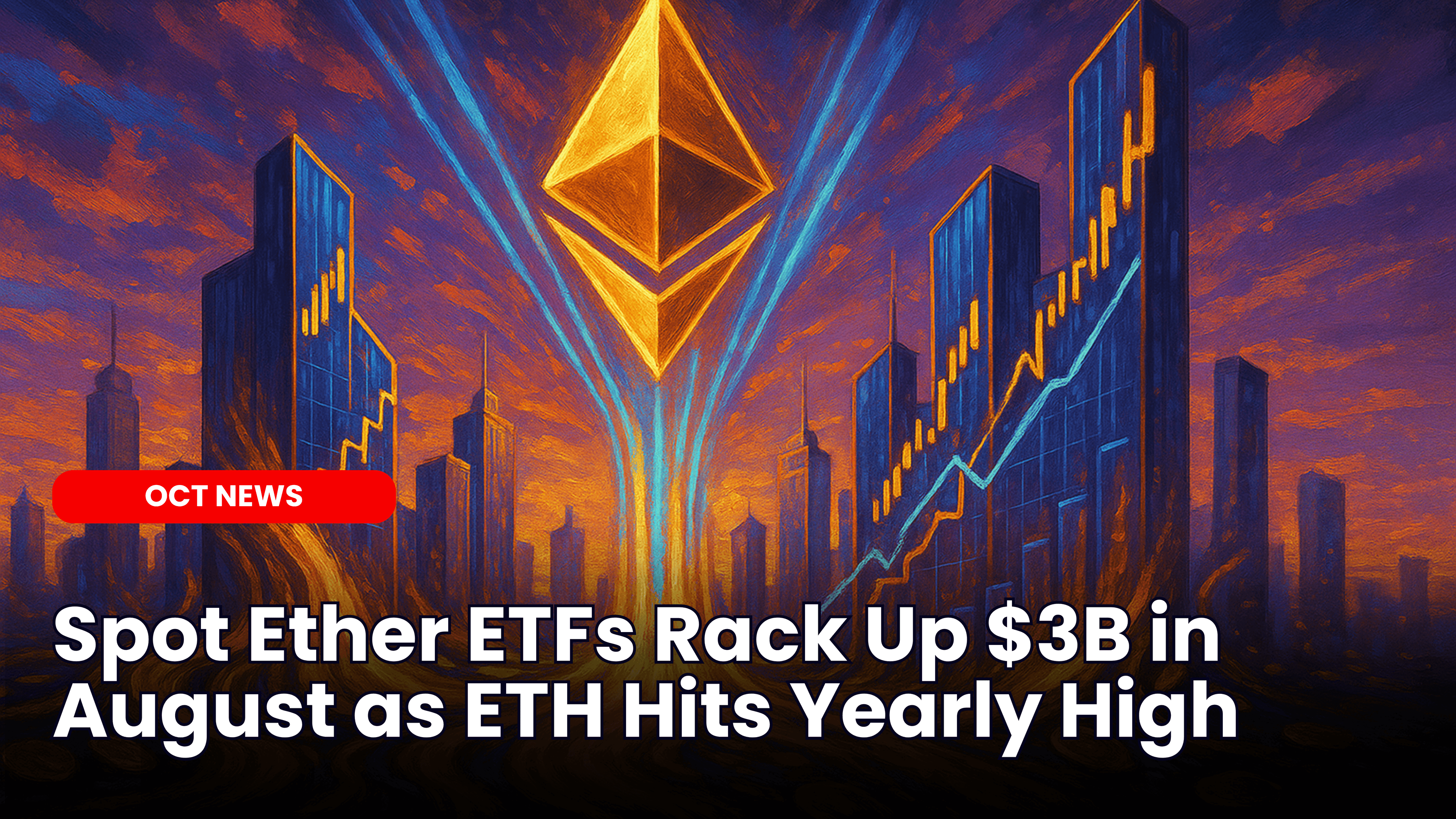 Spot Ether ETFs Rack Up $3B in August as ETH Hits Yearly High image