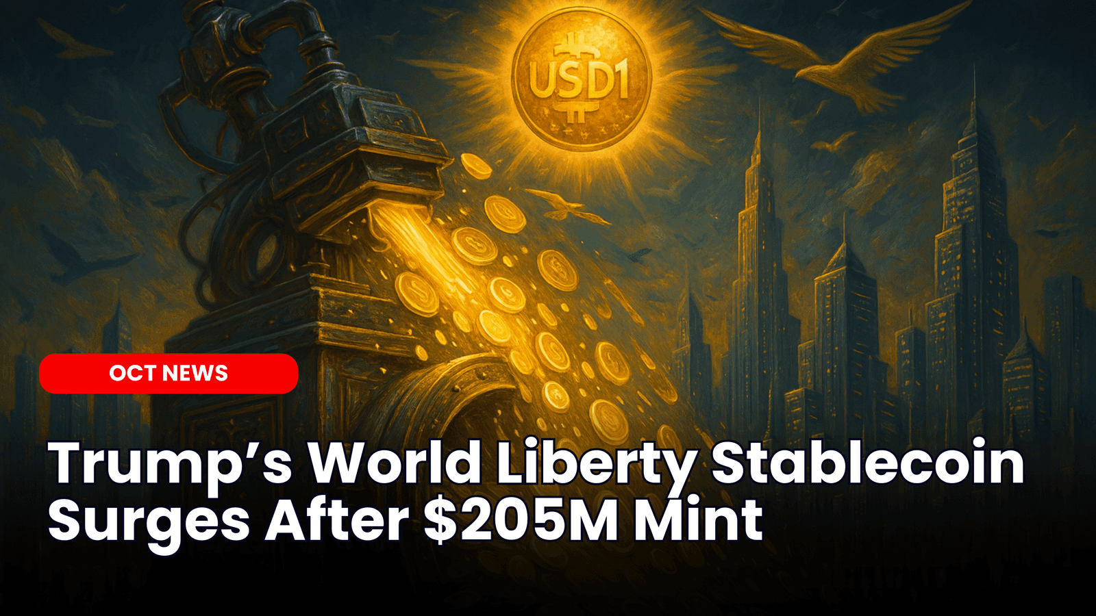Trump’s World Liberty Stablecoin Surges After $205M Mint image