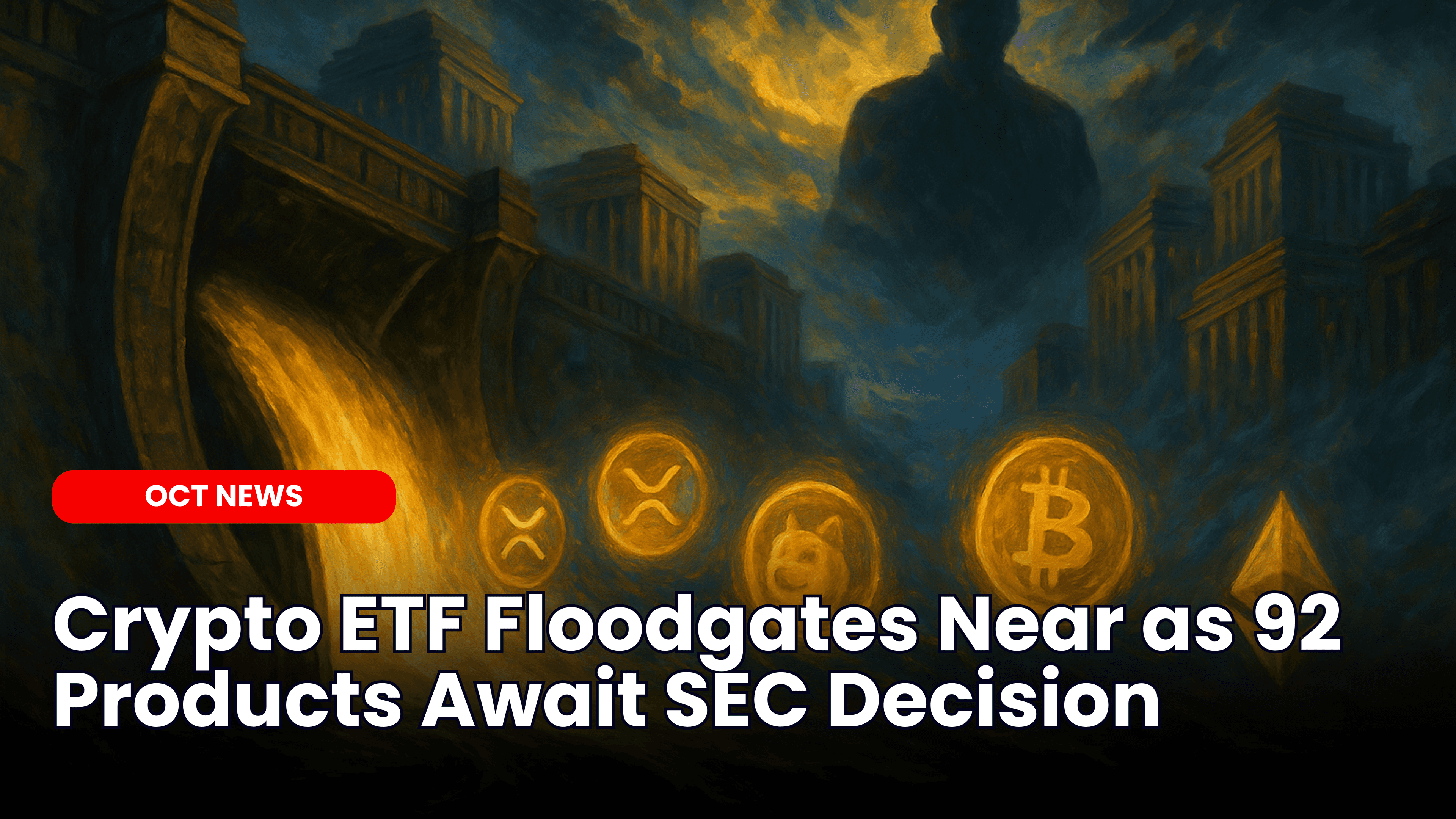 Crypto ETF Floodgates Near as 92 Products Await SEC Decision image