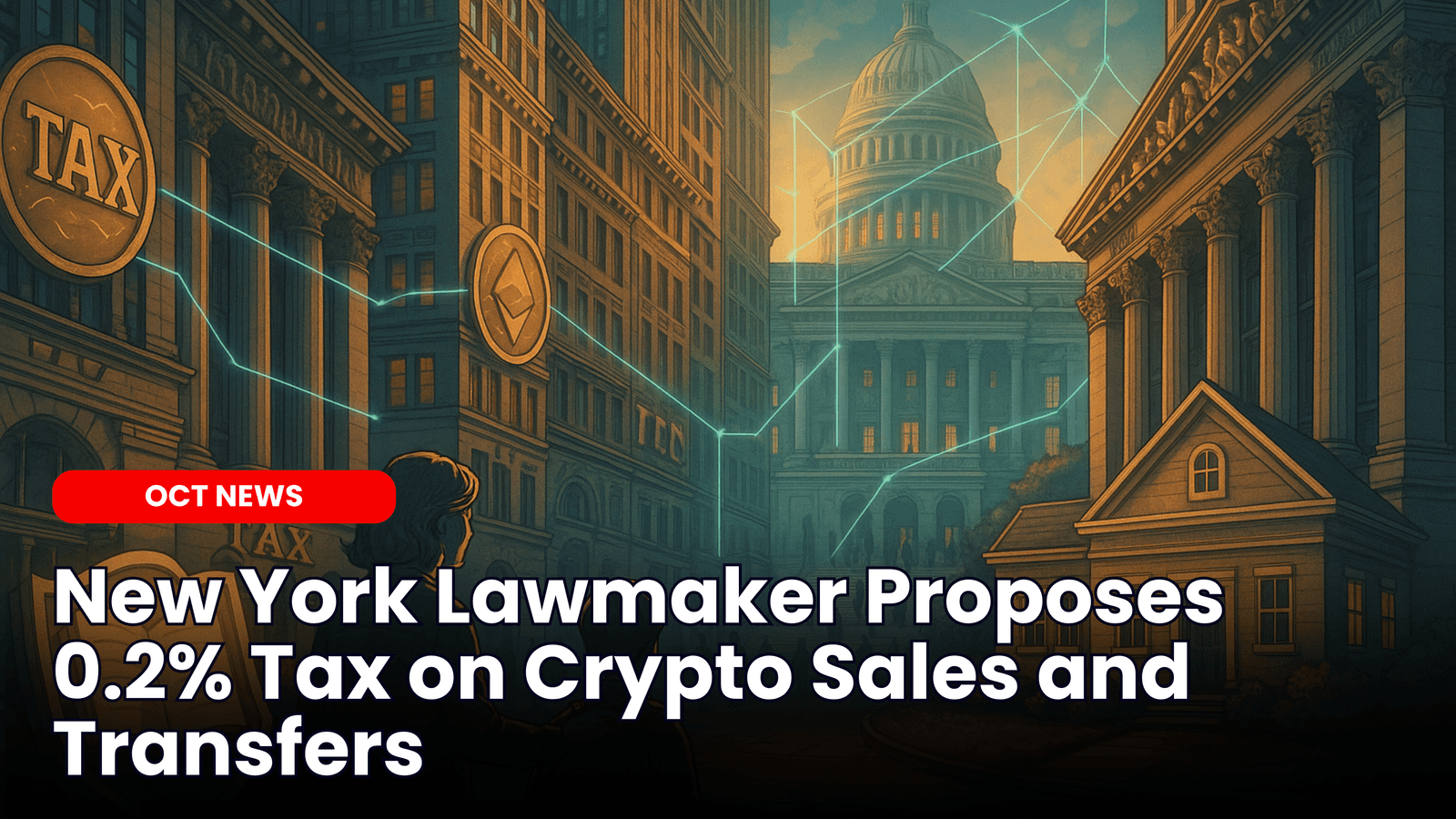 New York Lawmaker Proposes 0.2% Tax on Crypto Sales and Transfers image
