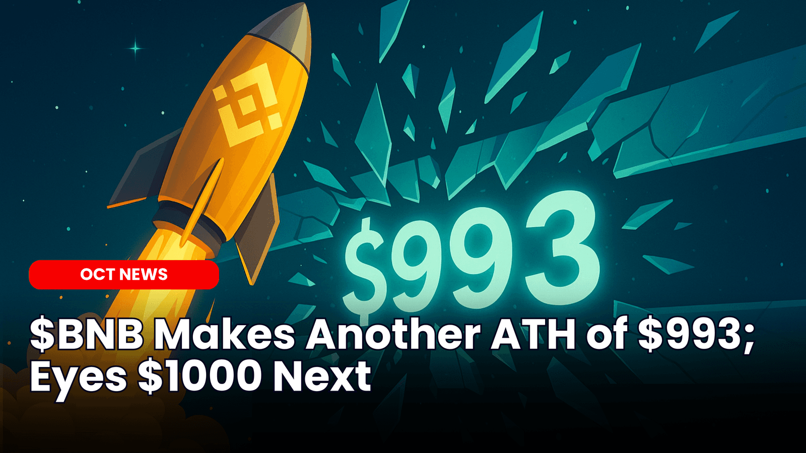 $BNB Makes Another ATH of $993; Eyes $1000 image