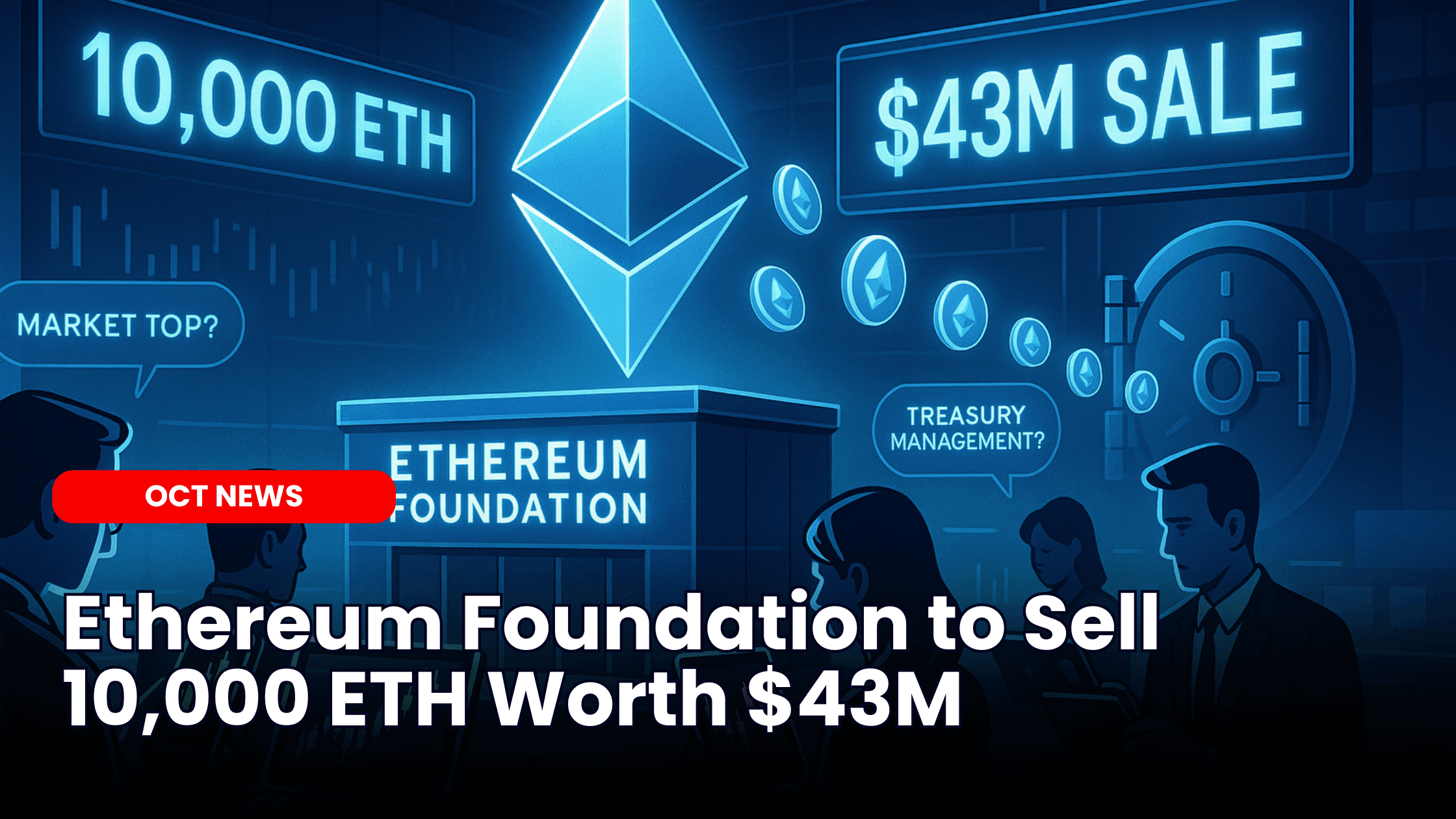 Ethereum Foundation to Sell 10,000 ETH Worth $43M image