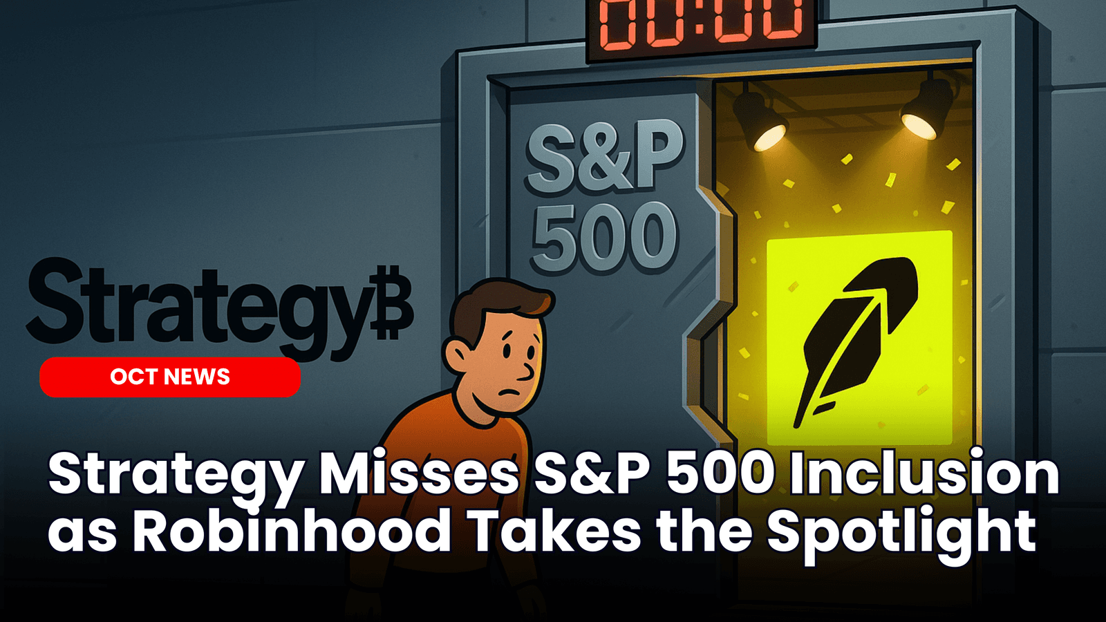 Strategy Misses As Robinhood Included In S&P 500 image