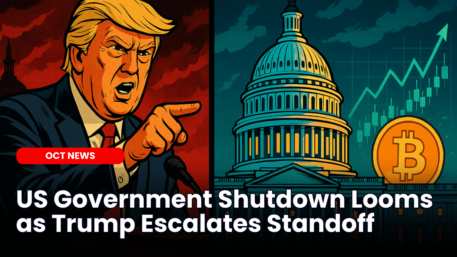 US Government Shutdown Looms as Trump Escalates Standoff image