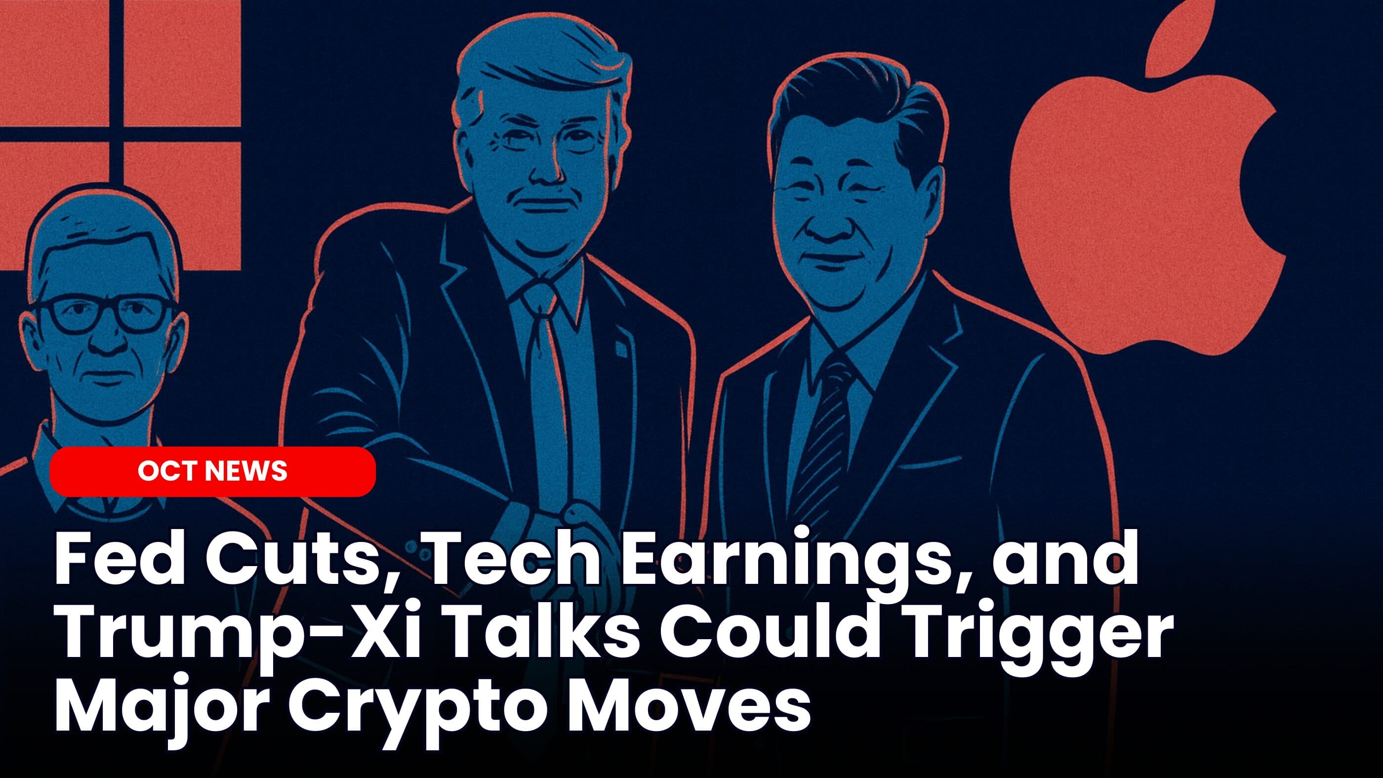 Fed Cuts, Tech Earnings, and Trump-Xi Talks Could Trigger Major Crypto Moves