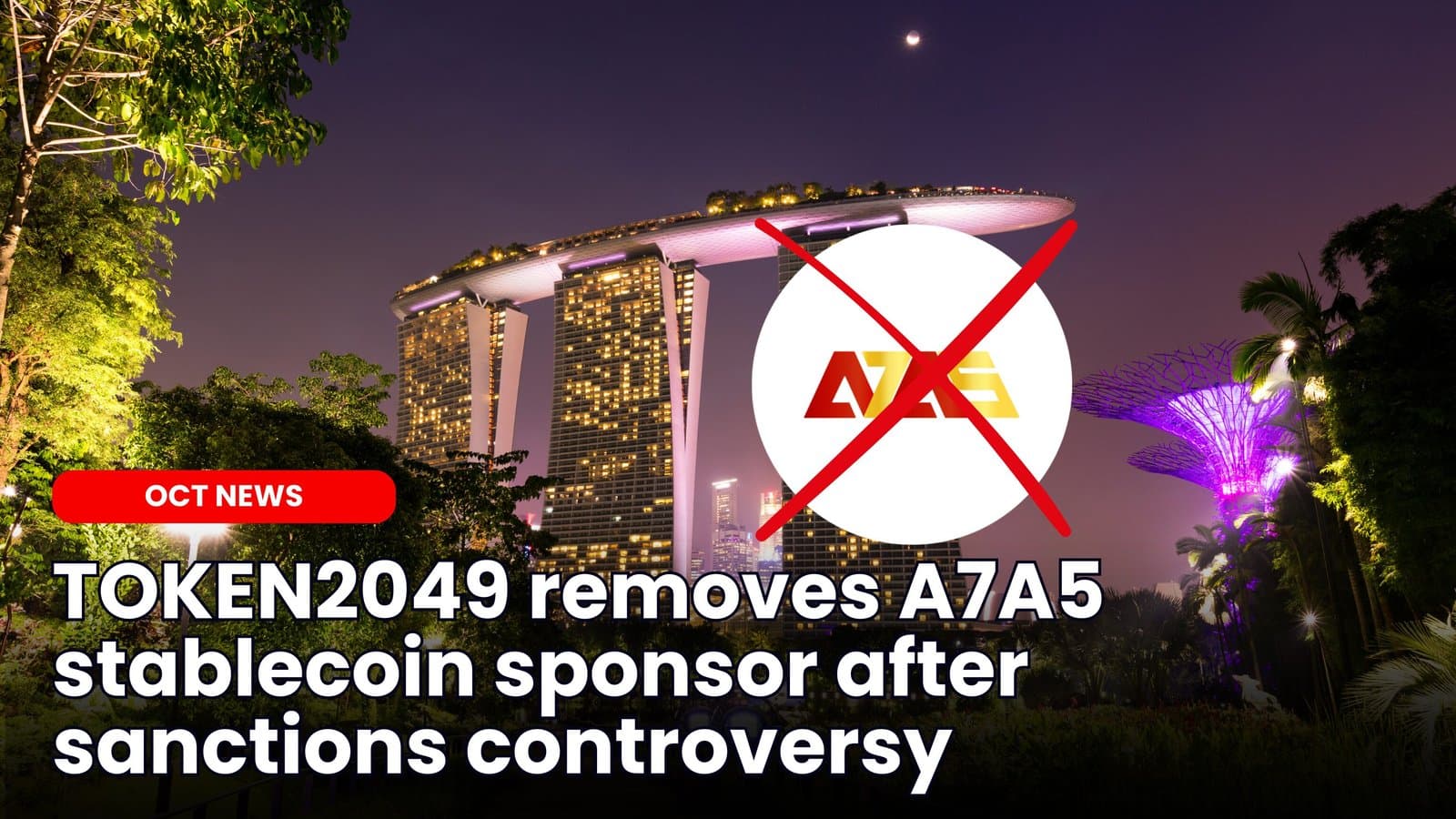 TOKEN2049 removes A7A5 stablecoin sponsor after controversy image