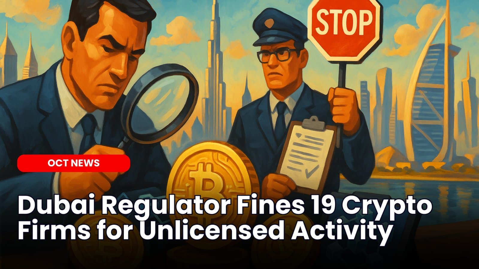 Dubai Regulator Fines 19 Crypto Firms for Unlicensed Activity image