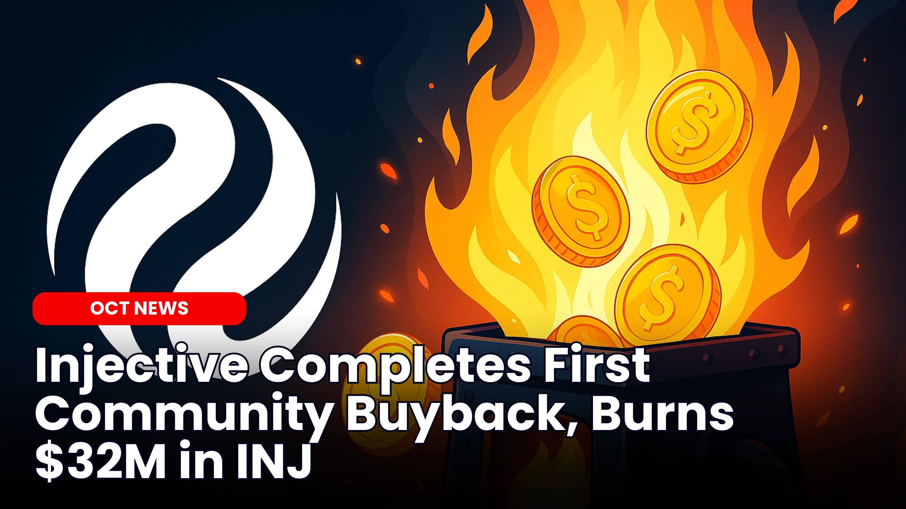 Injective Completes First Community Buyback, Burns $32M in INJ