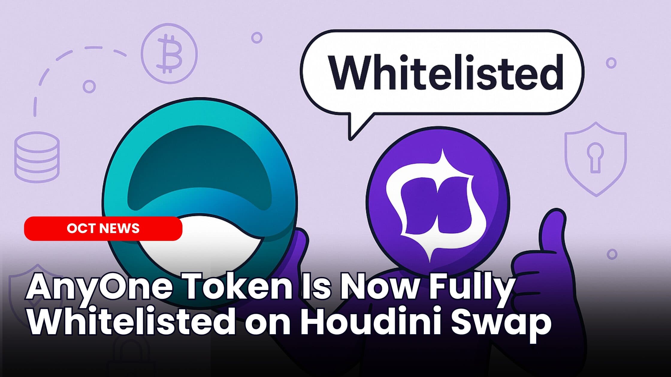 AnyOne Token Is Now Fully Whitelisted on Houdini Swap image