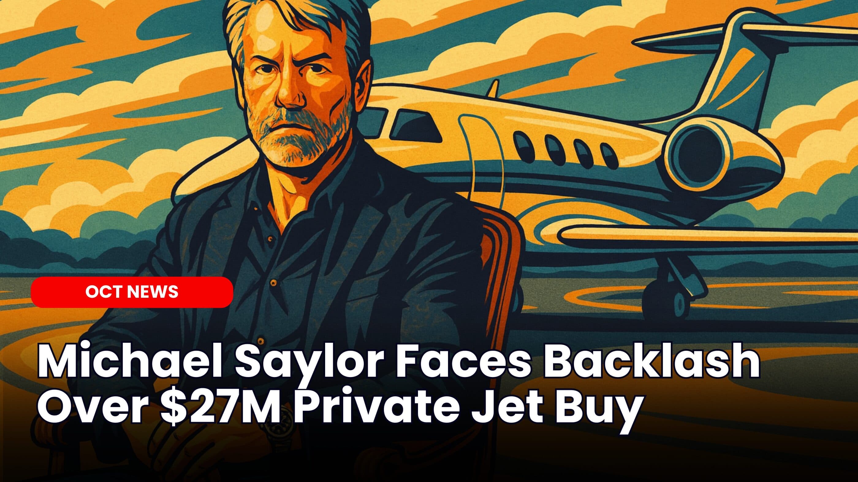 Michael Saylor Faces Backlash Over $27M Private Jet Buy image