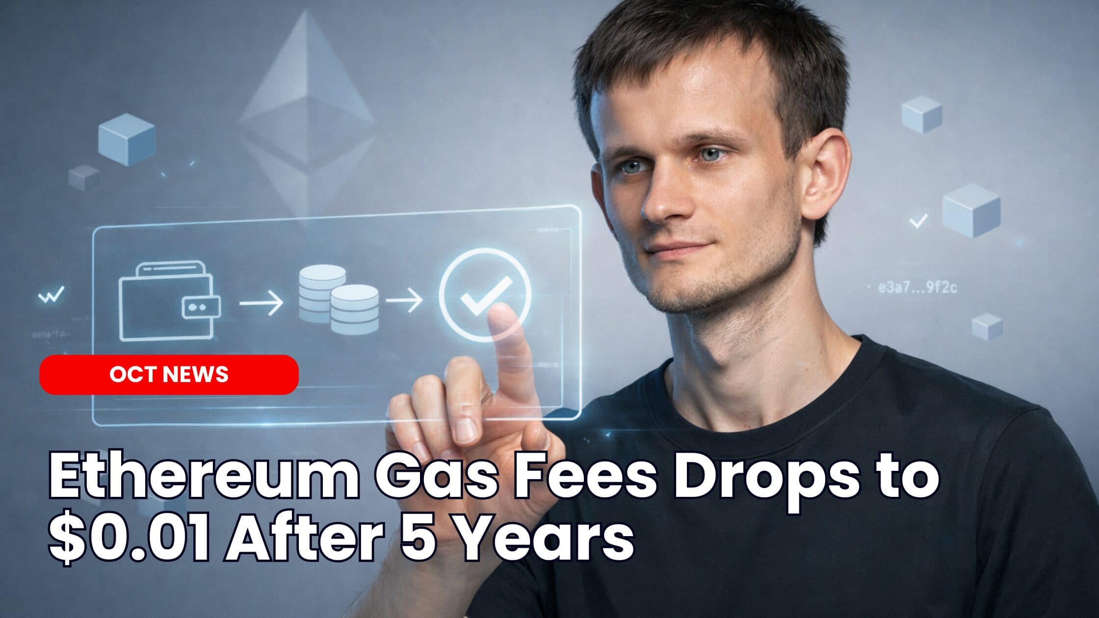 Ethereum Gas Fees Drops to $0.01 After 5 Years image