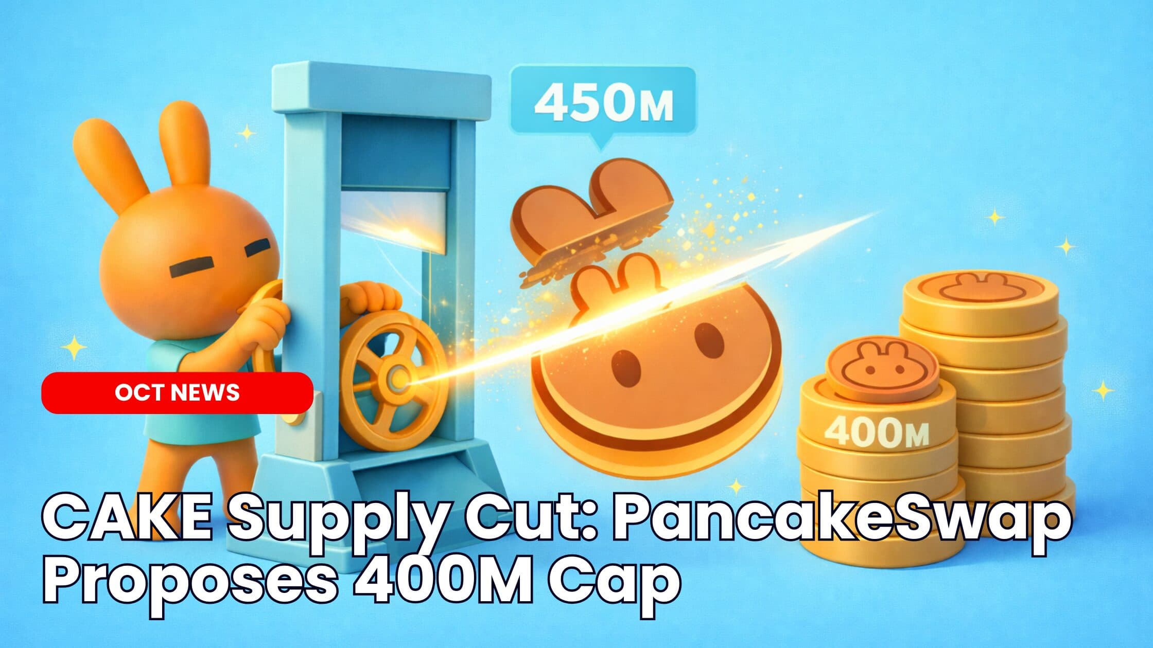 CAKE Supply Cut as PancakeSwap Proposes 400M Cap image