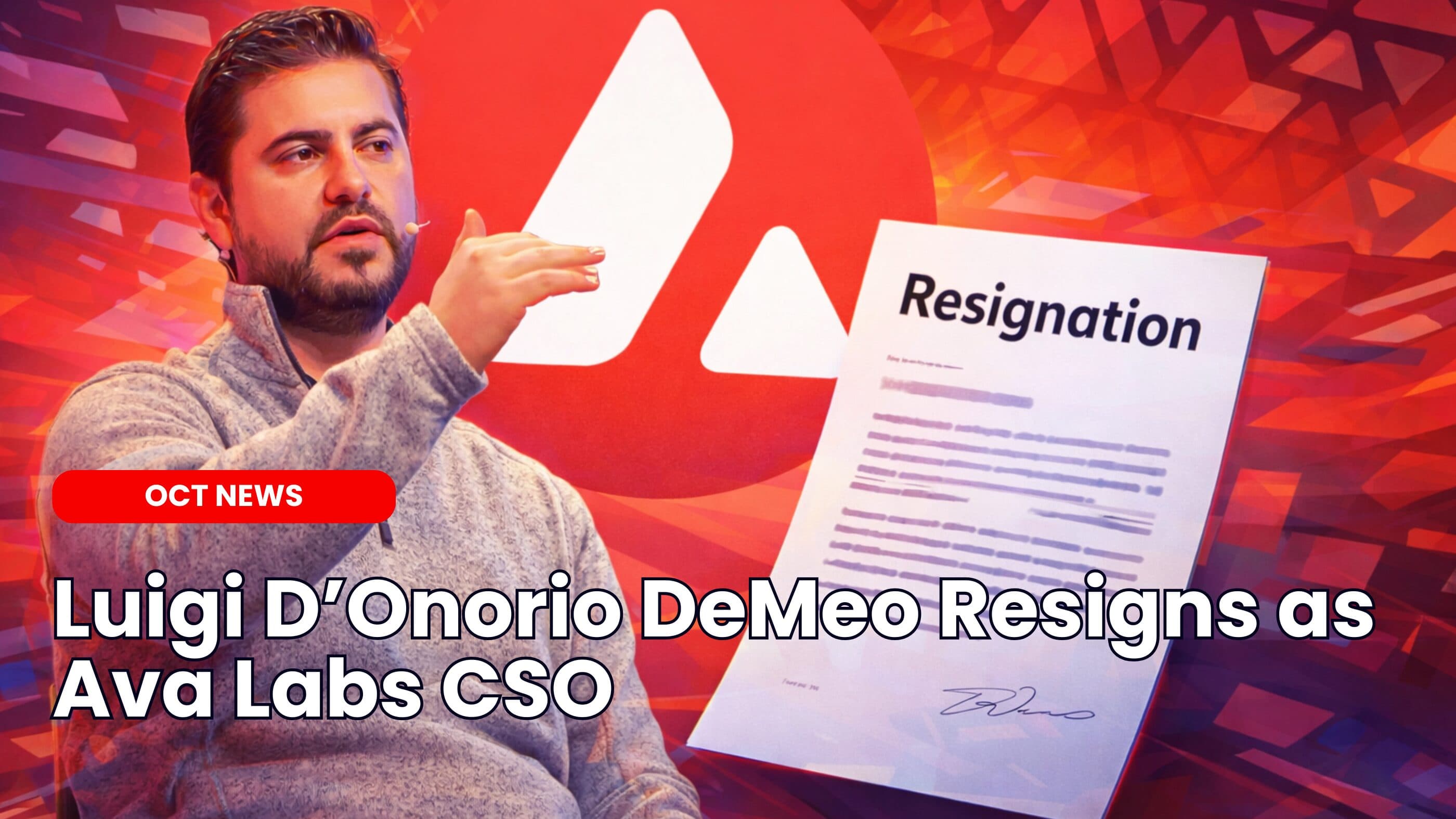 Luigi D’Onorio DeMeo Resigns as Ava Labs CSO image