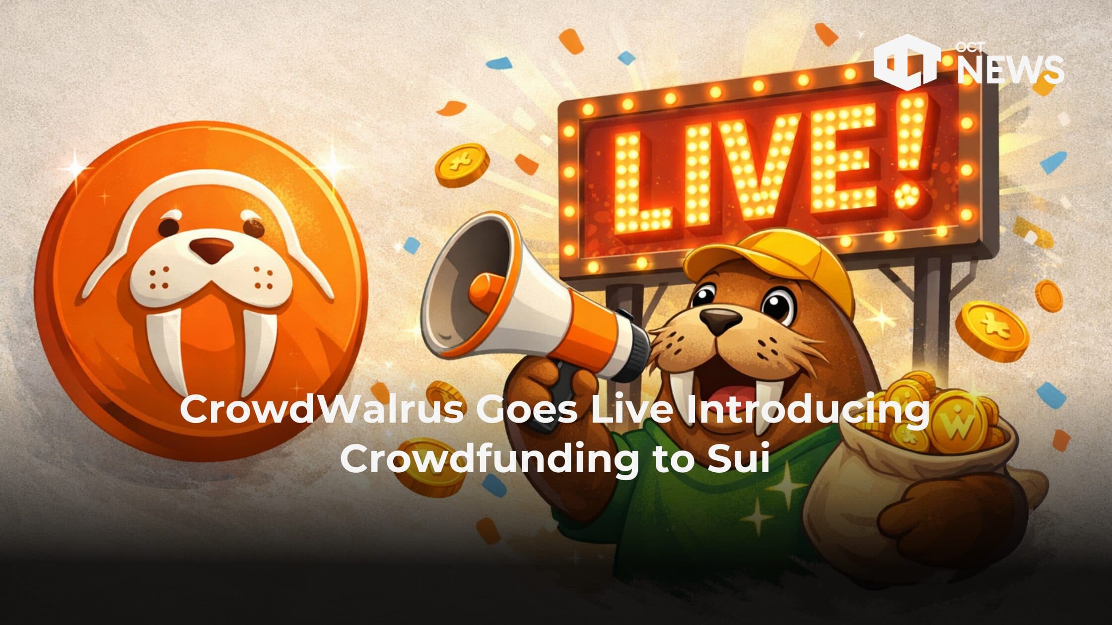 CrowdWalrus Goes Live Introducing Crowdfunding to Sui