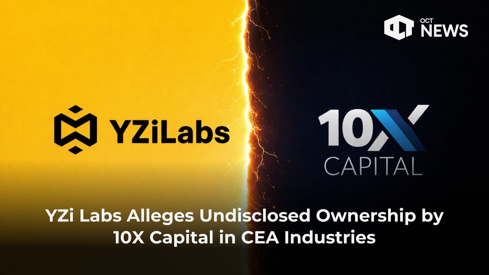 YZi Labs Alleges Undisclosed Ownership by 10X Capital in CEA Industries image