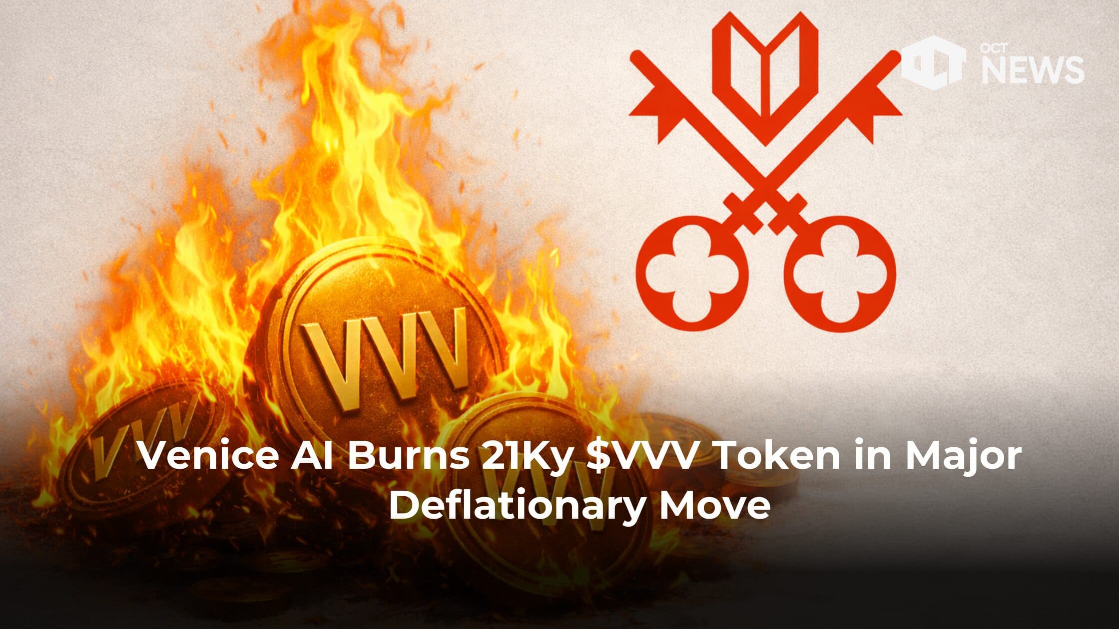Venice AI Burns 21Ky $VVV Token in Major Deflationary Move image