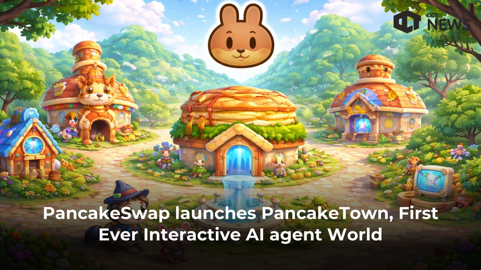 PancakeSwap launches PancakeTown, First Ever Interactive AI agent World image