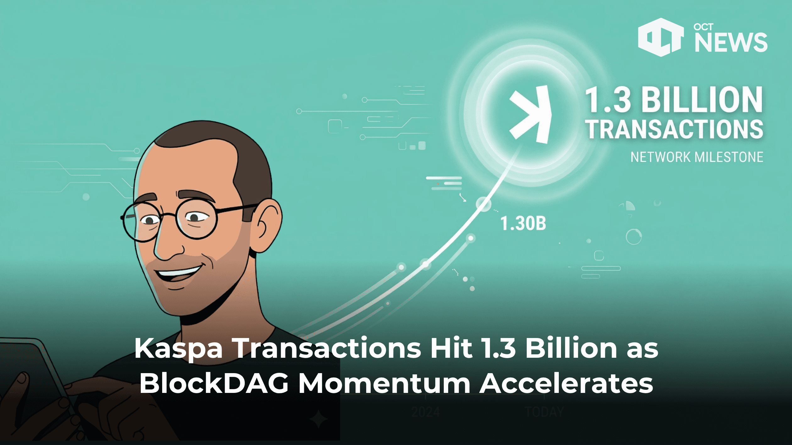 Kaspa Transactions Hit 1.3 Billion as BlockDAG Momentum Accelerates image