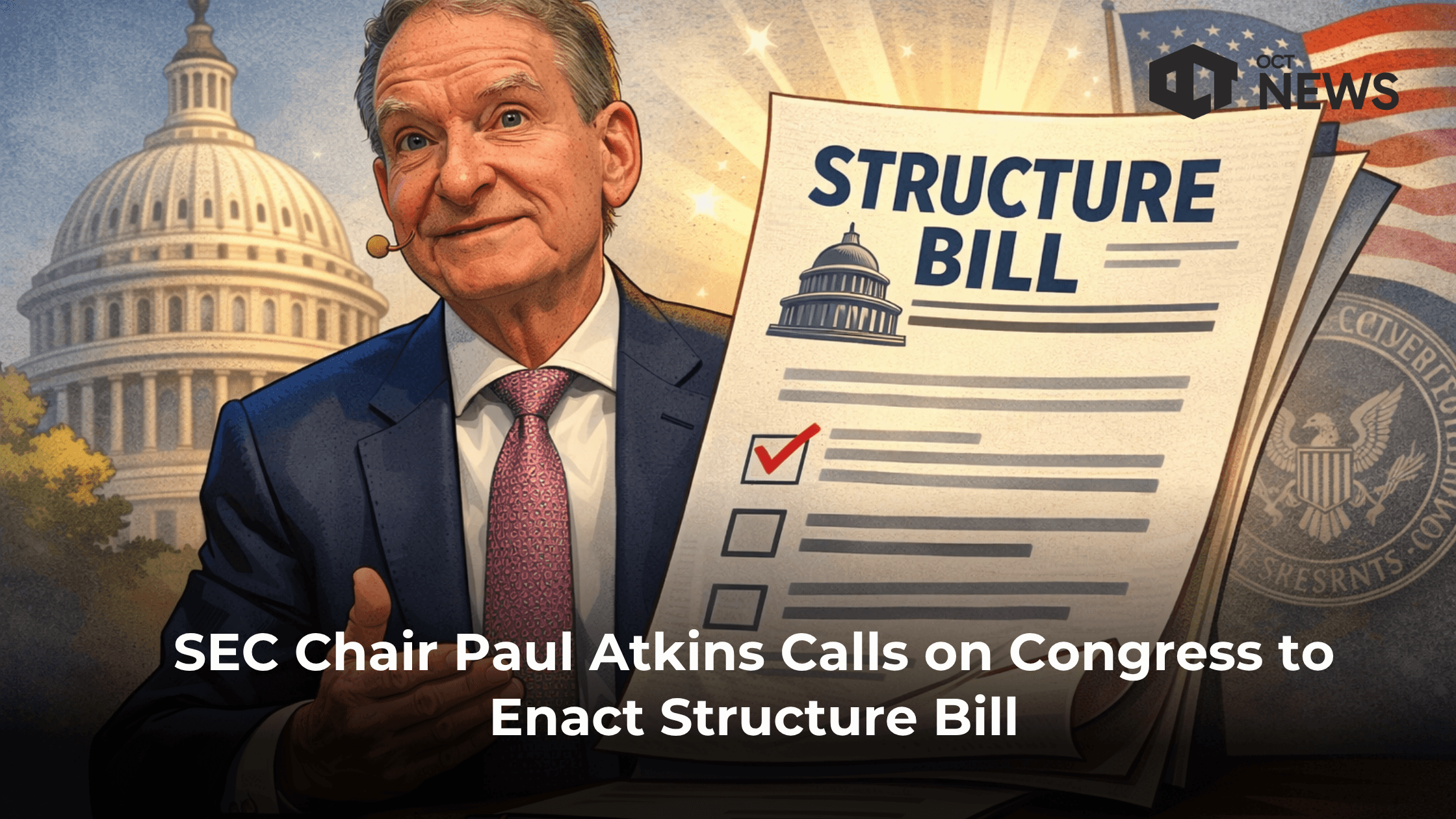 SEC Chair Paul Atkins Calls on Congress to Enact Structure Bill image