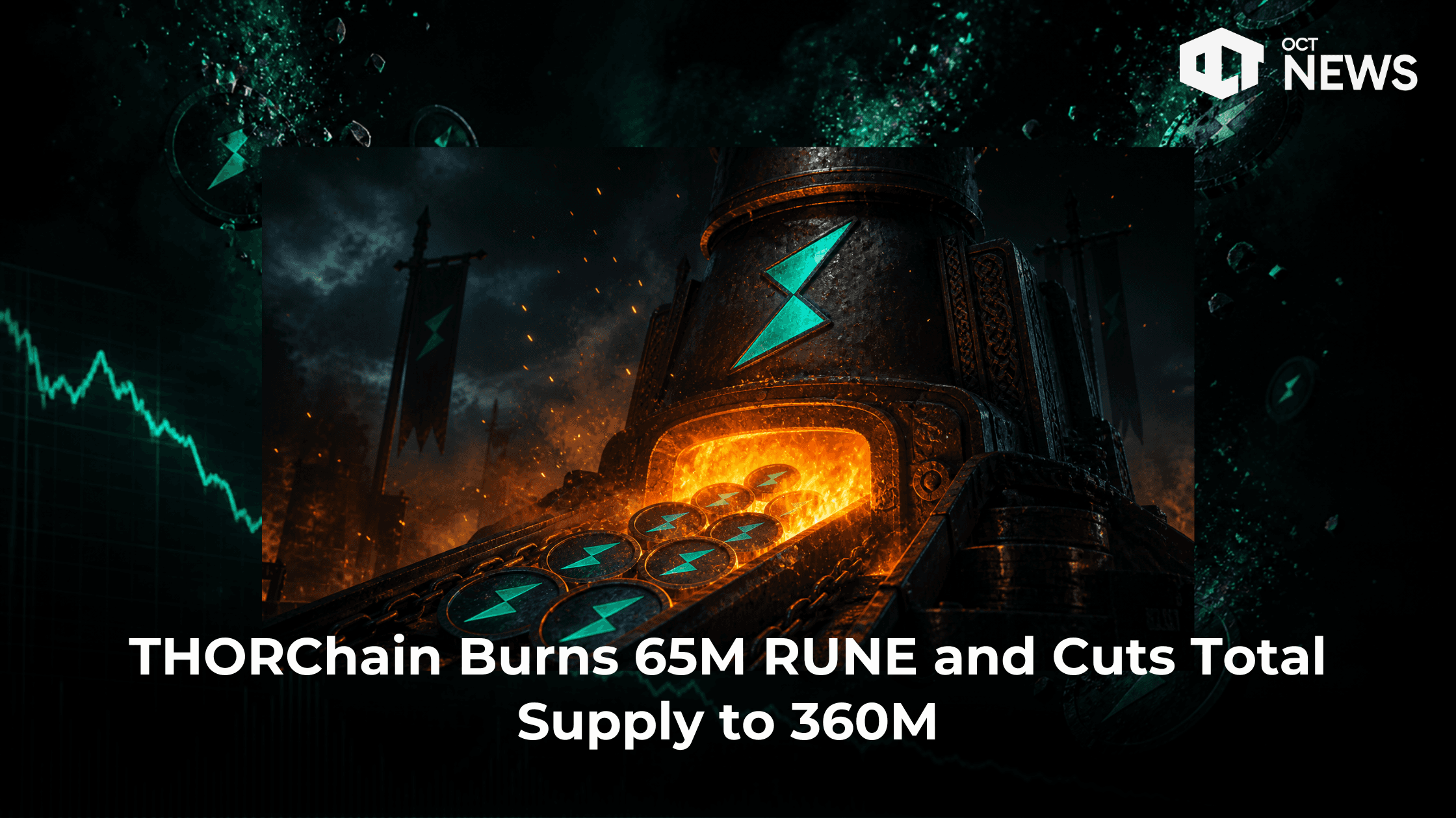 THORChain Burns 65M RUNE and Cuts Total Supply to 360M image