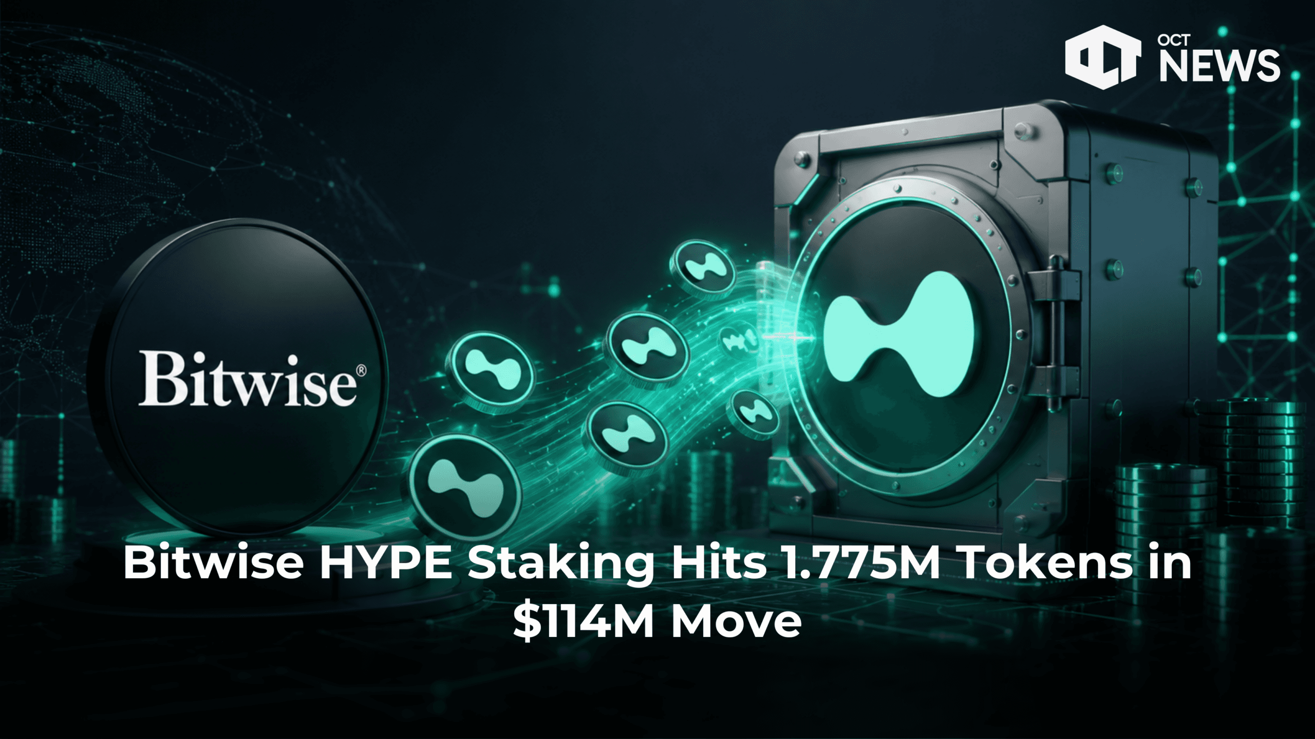Bitwise HYPE Staking Hits 1.775M Tokens in $114M Move