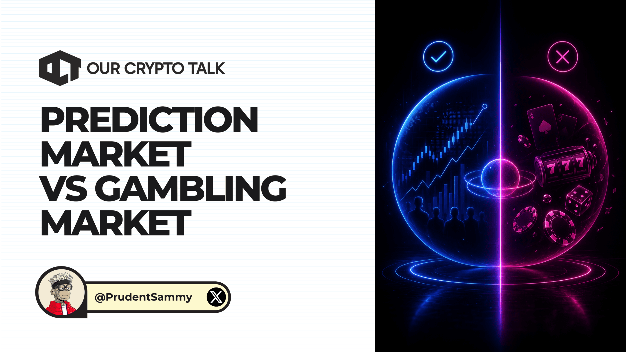 PREDICTION MARKET vs. GAMBLING MARKET image