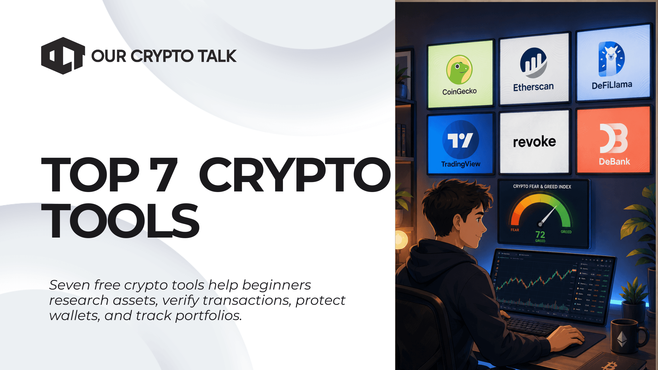Crypto Tools for Beginners: The Only 7 You Need in 2026