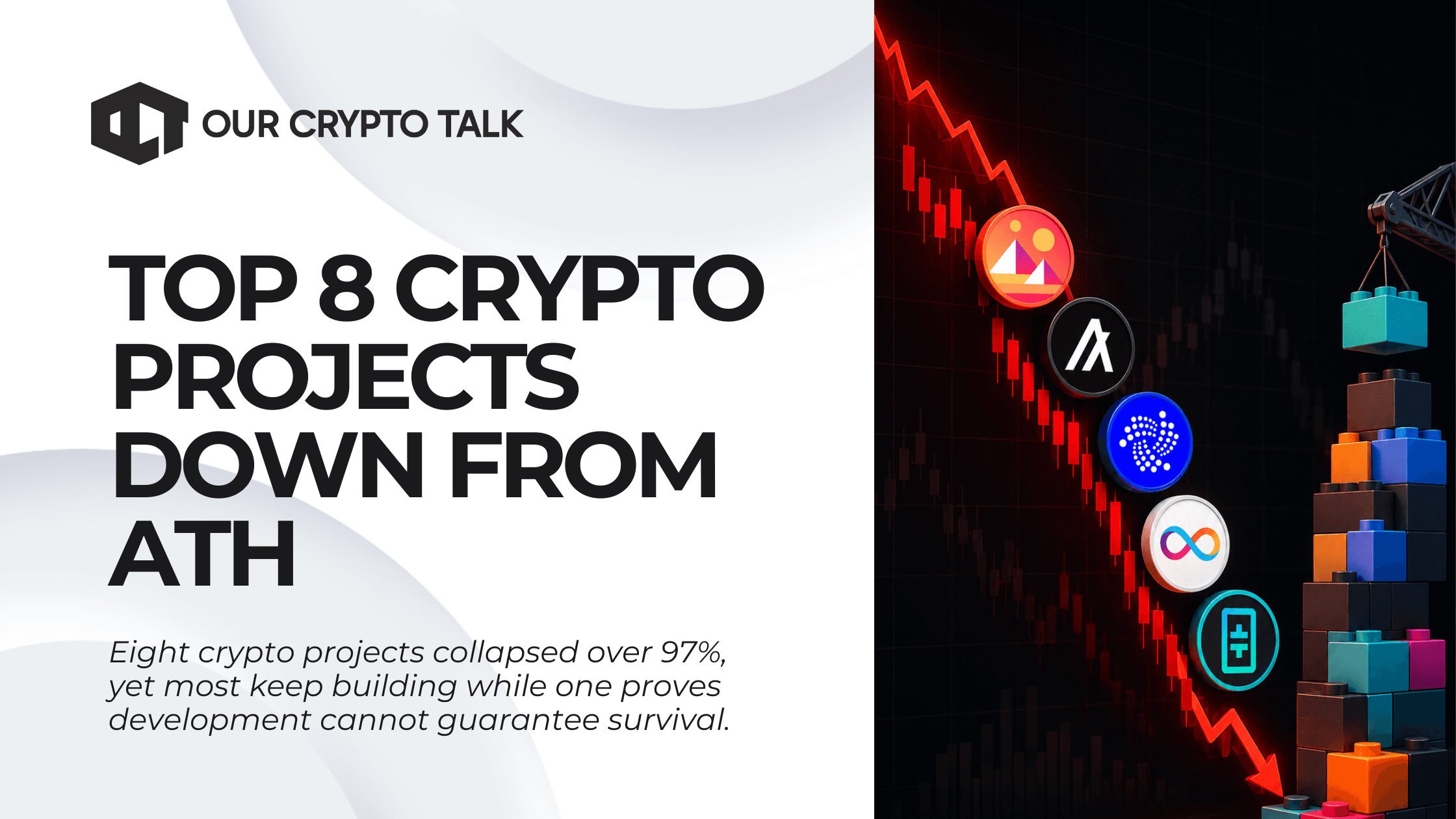 Top 8 Crypto Projects That Are 99% Down From ATH But Still Building