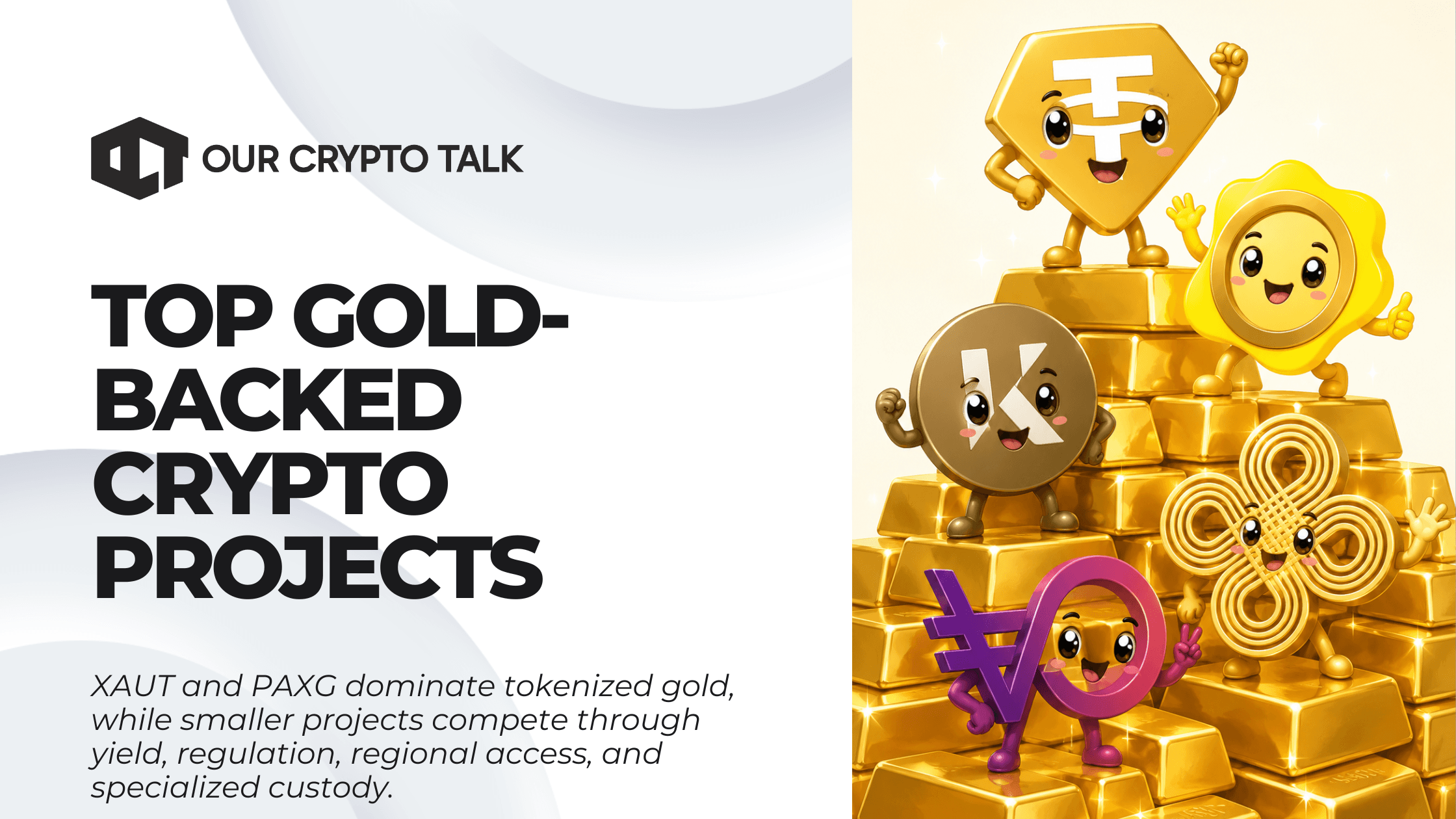 Top Gold-Backed Crypto Projects Ranked: XAUT vs PAXG & More