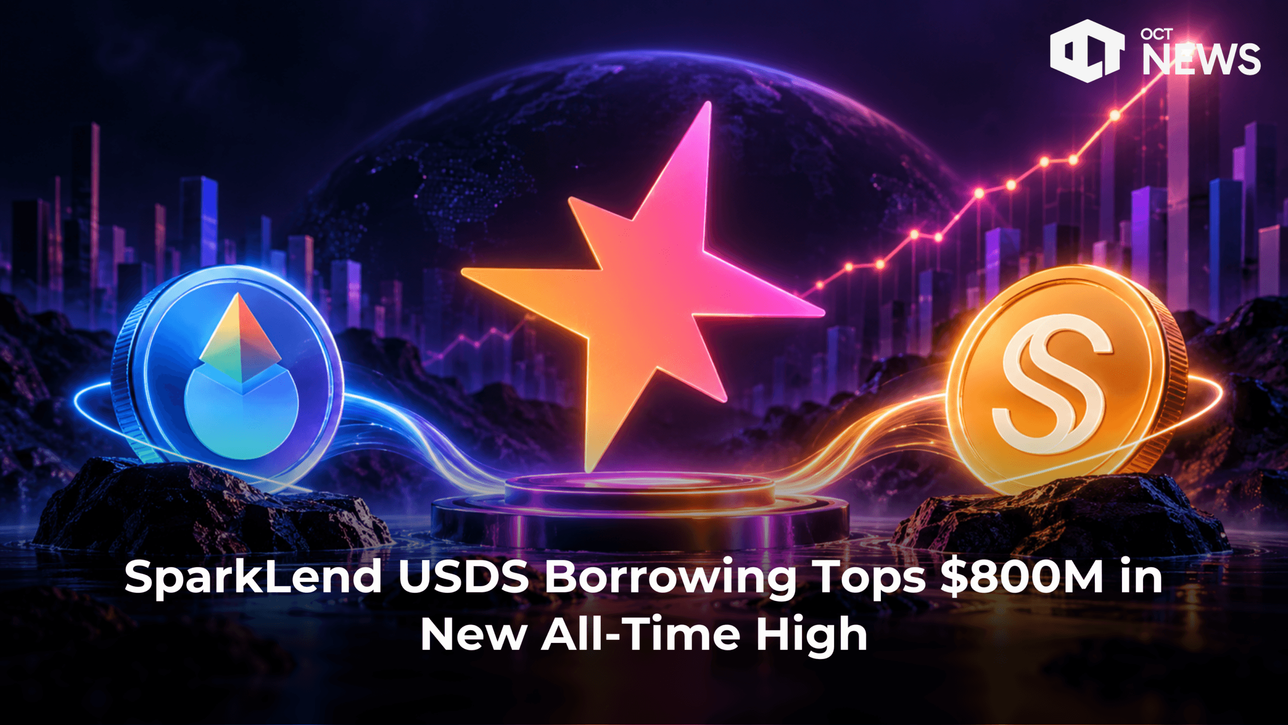 SparkLend USDS Borrowing Tops $800M in New All-Time High image