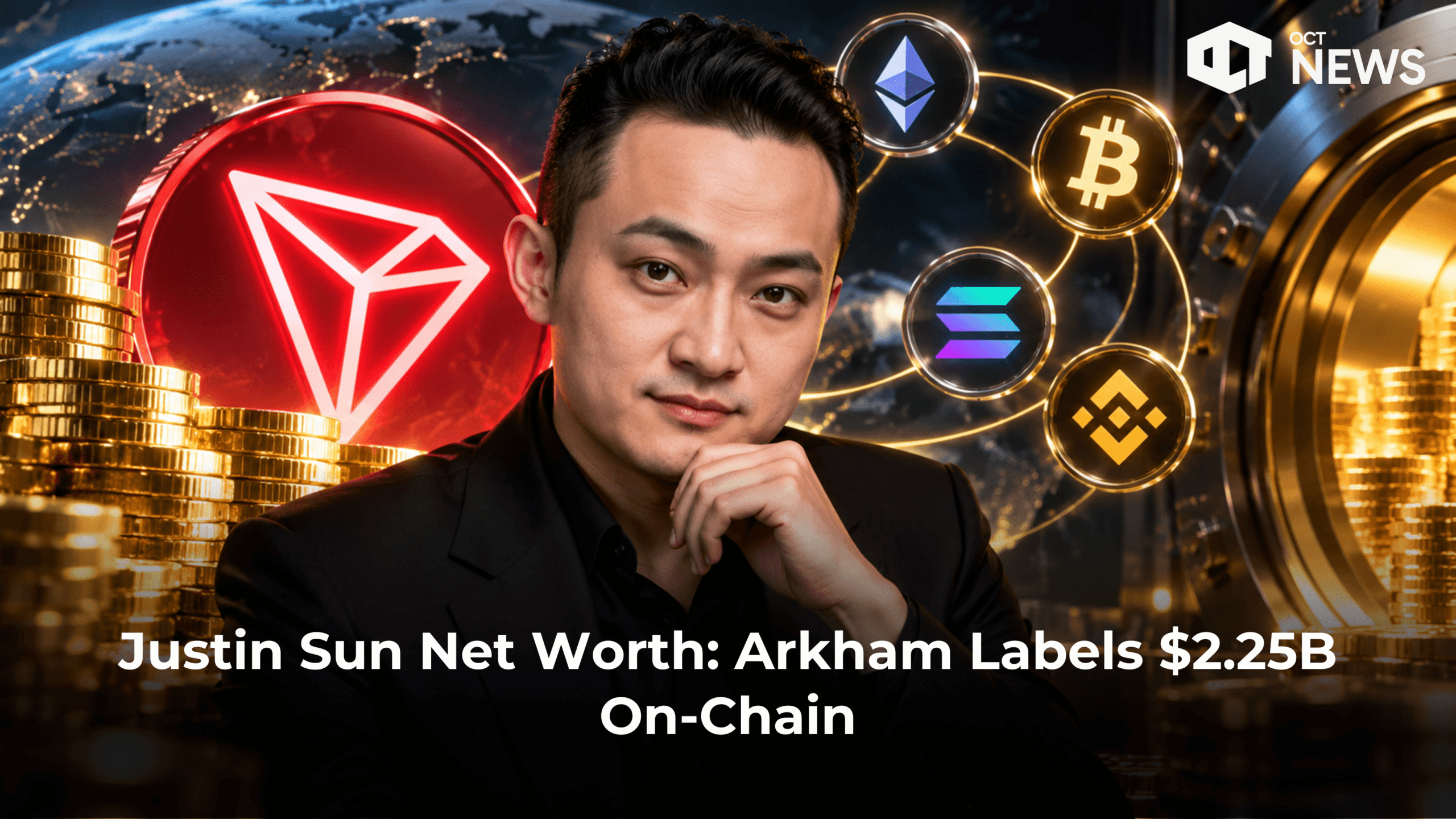 Justin Sun Net Worth: Arkham Labels $2.25B On-Chain image