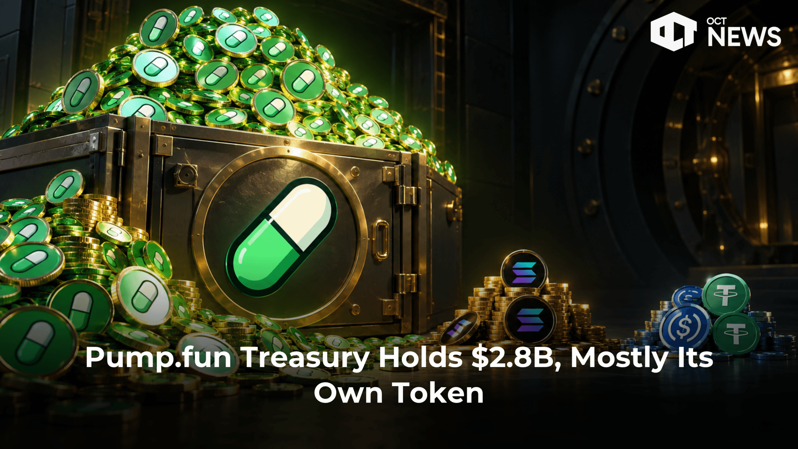 Pump.fun Treasury Holds $2.8B, Mostly Its Own Token image