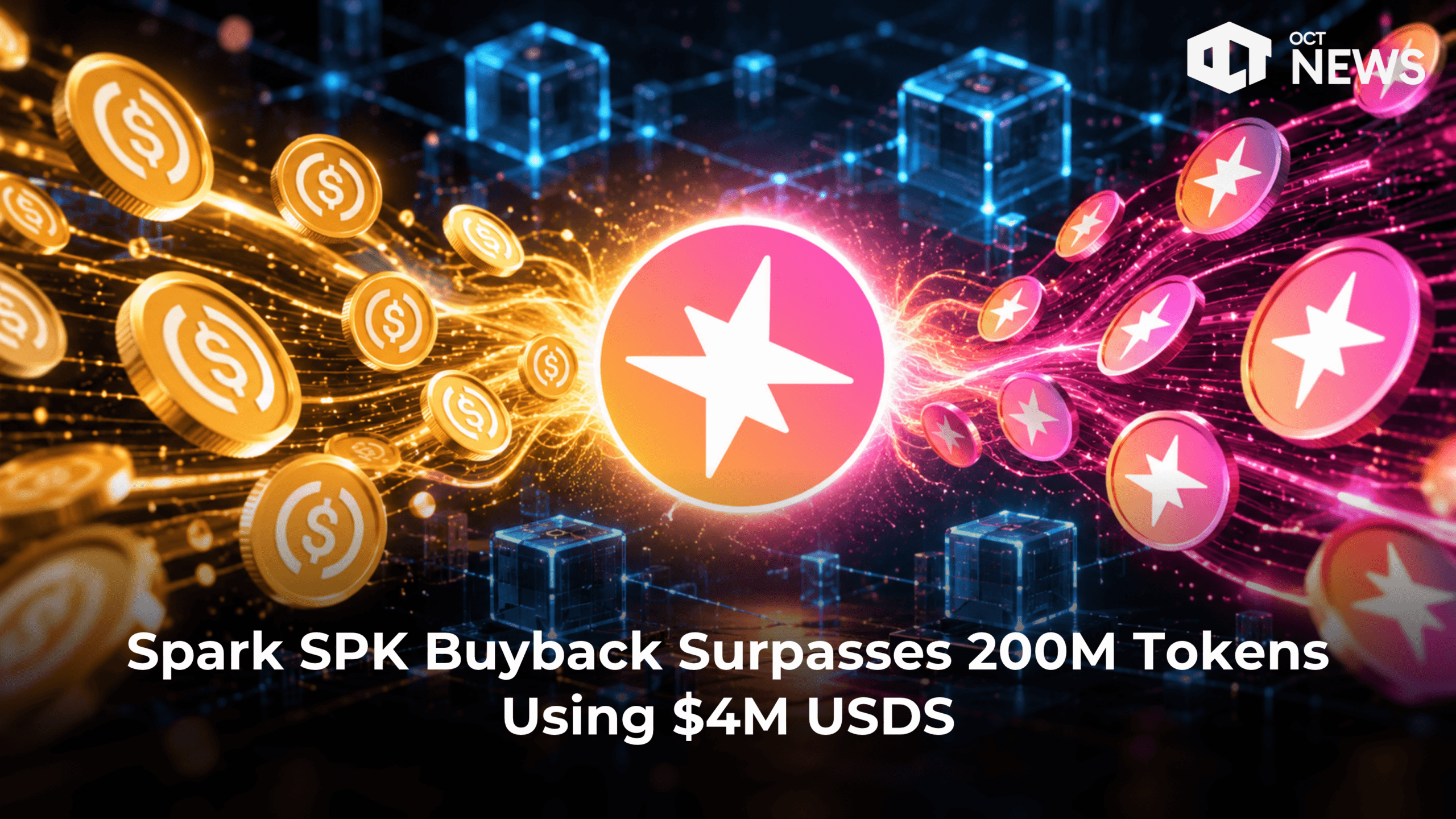 Spark SPK Buyback Surpasses 200M Tokens Using $4M USDS image